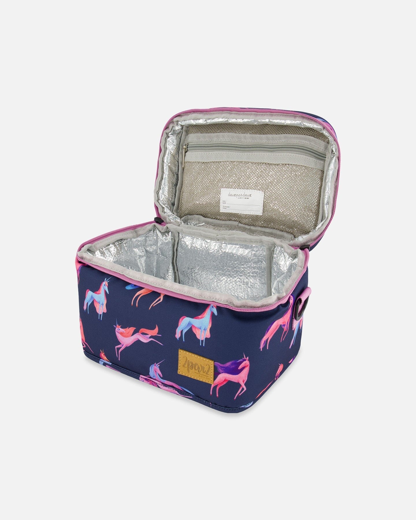 Lunch Box Navy Printed Unicorn by Deux par Deux