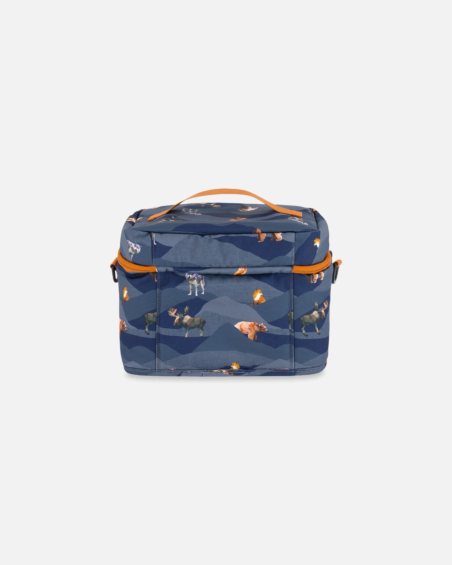 Lunch Box Navy Printed Mountains Animals by Deux par Deux