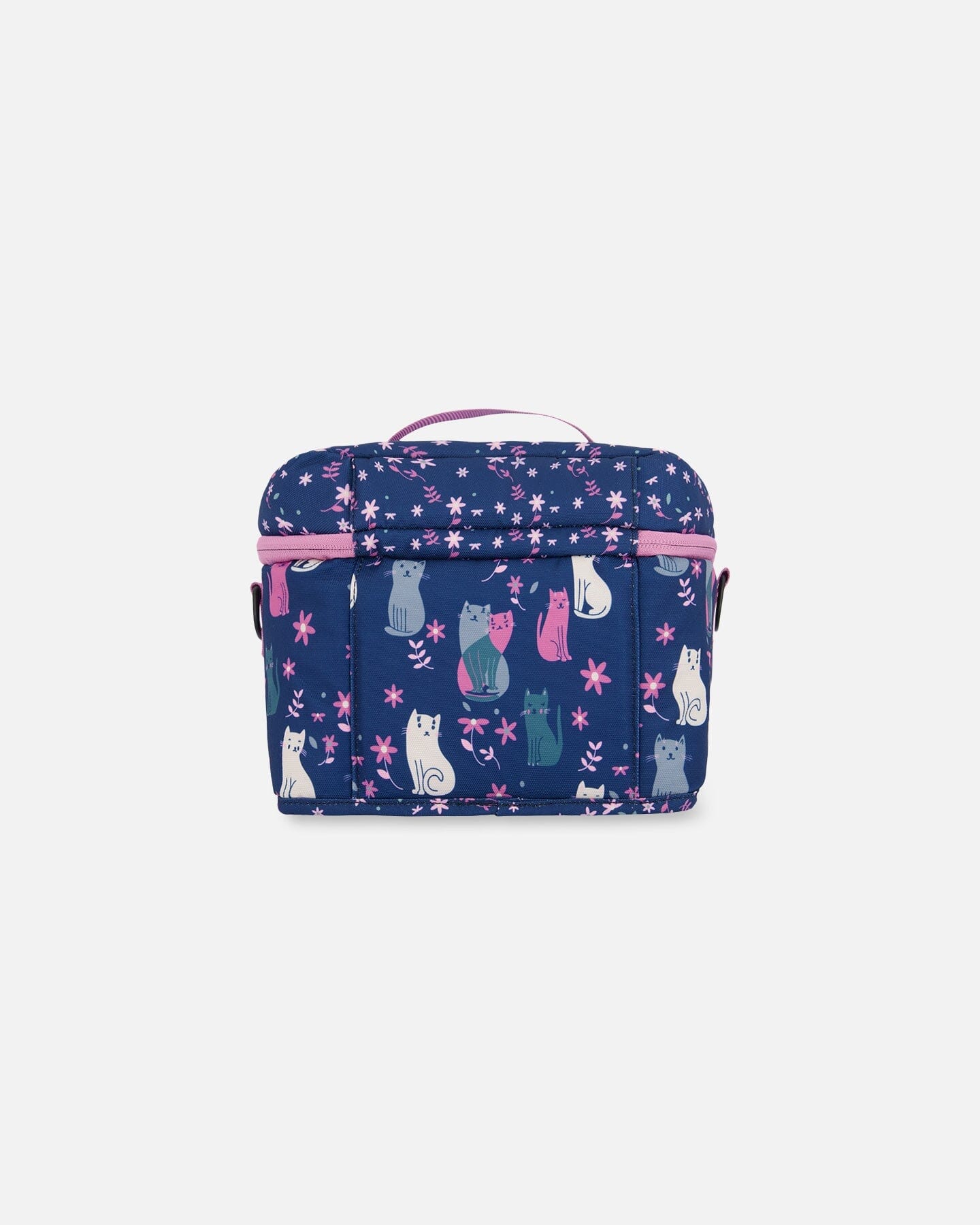 Lunch Box Navy Blue Printed Kitten by Deux par Deux