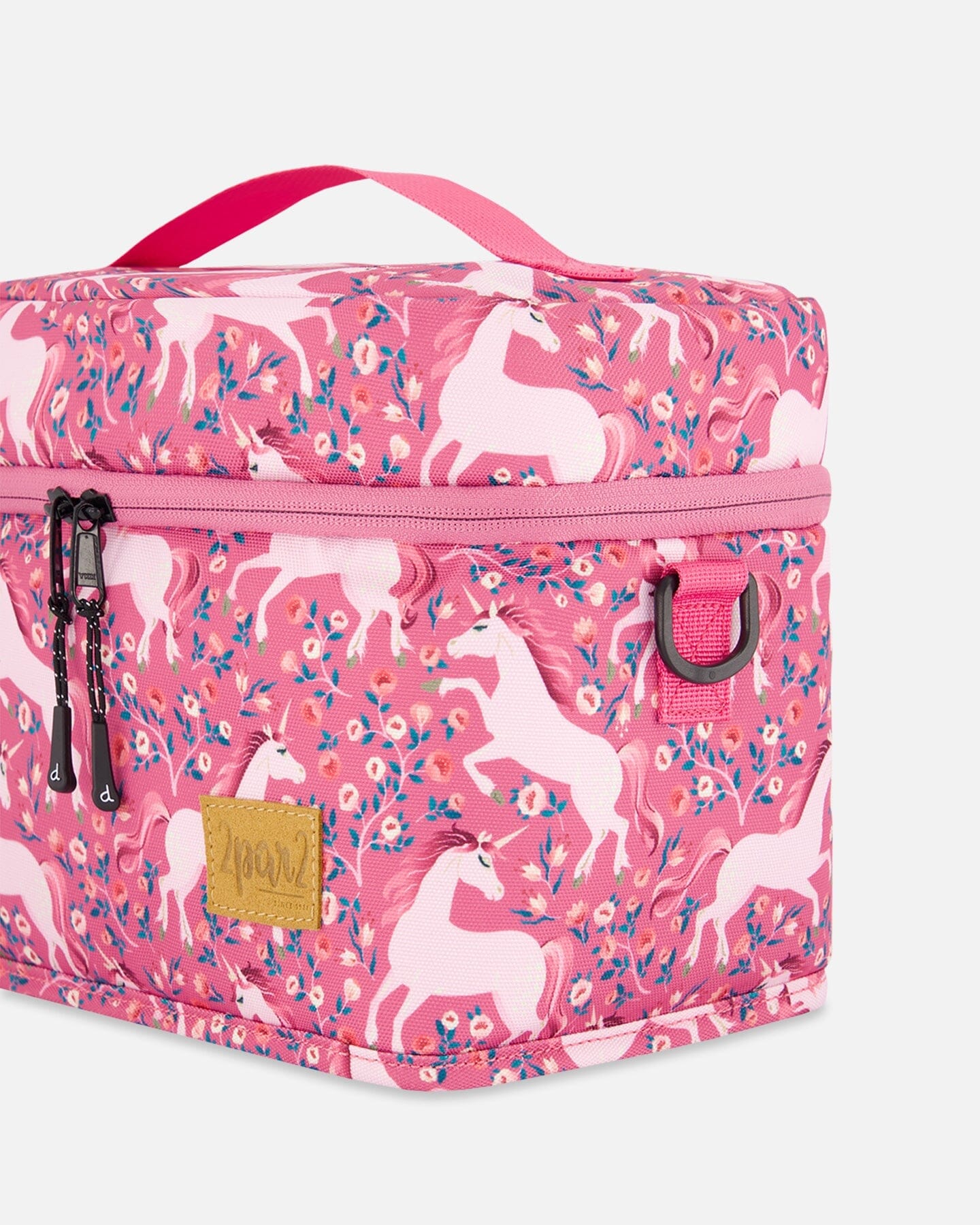 Lunch Box Pink Printed Unicorn by Deux par Deux