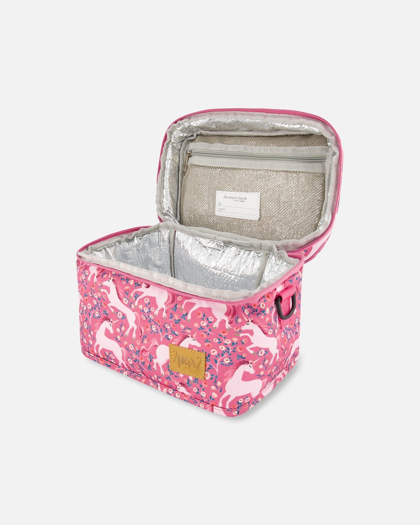 Lunch Box Pink Printed Unicorn by Deux par Deux