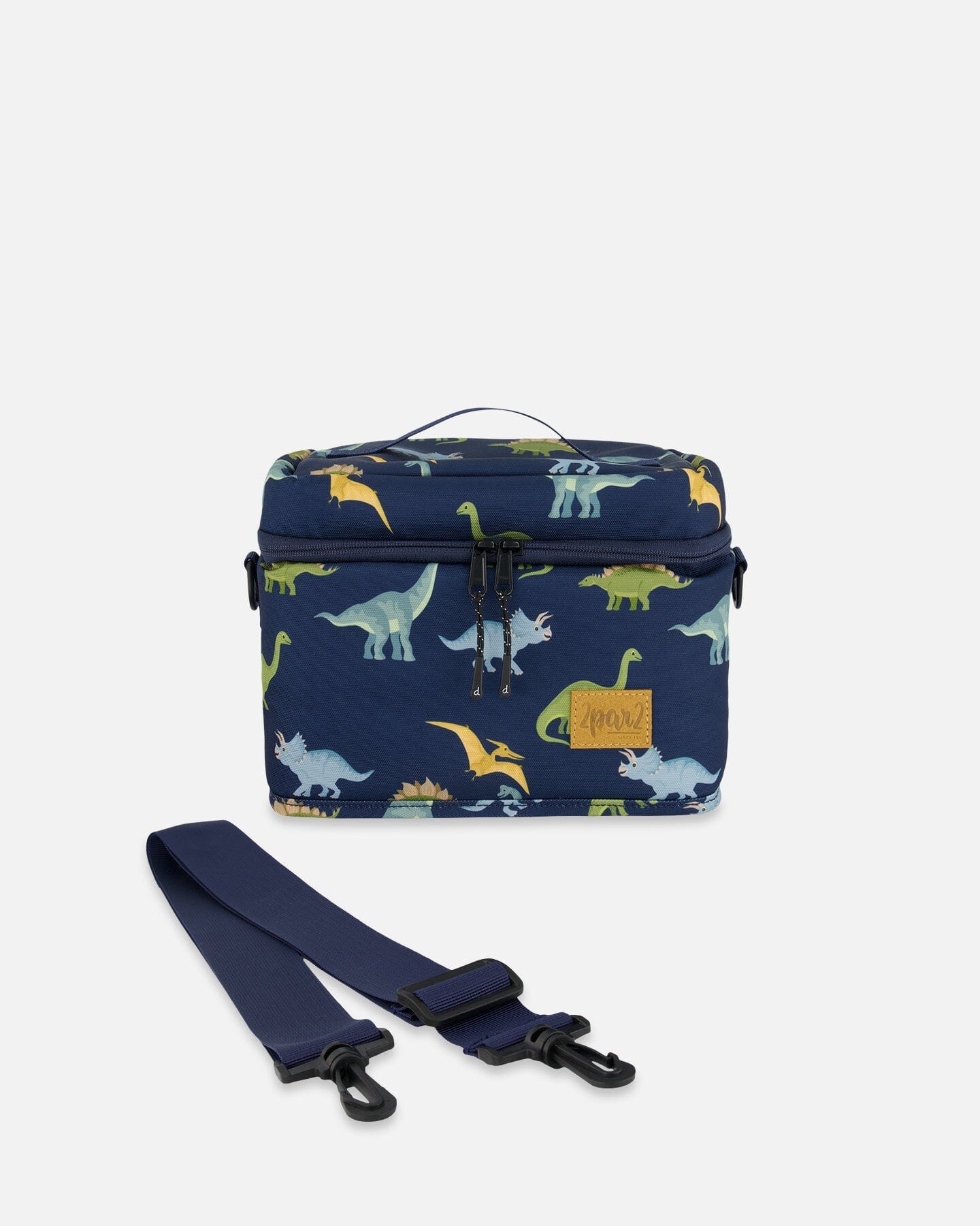 Lunch Box Navy Blue Printed Dinosaurs by Deux par Deux