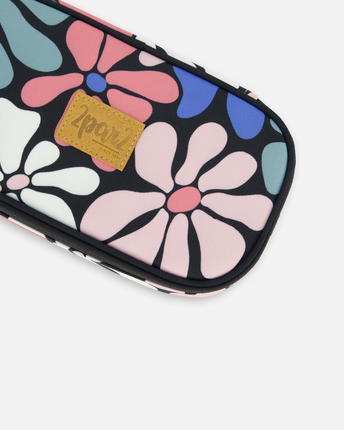 Pencil Case Printed Retro Flowers by Deux par Deux