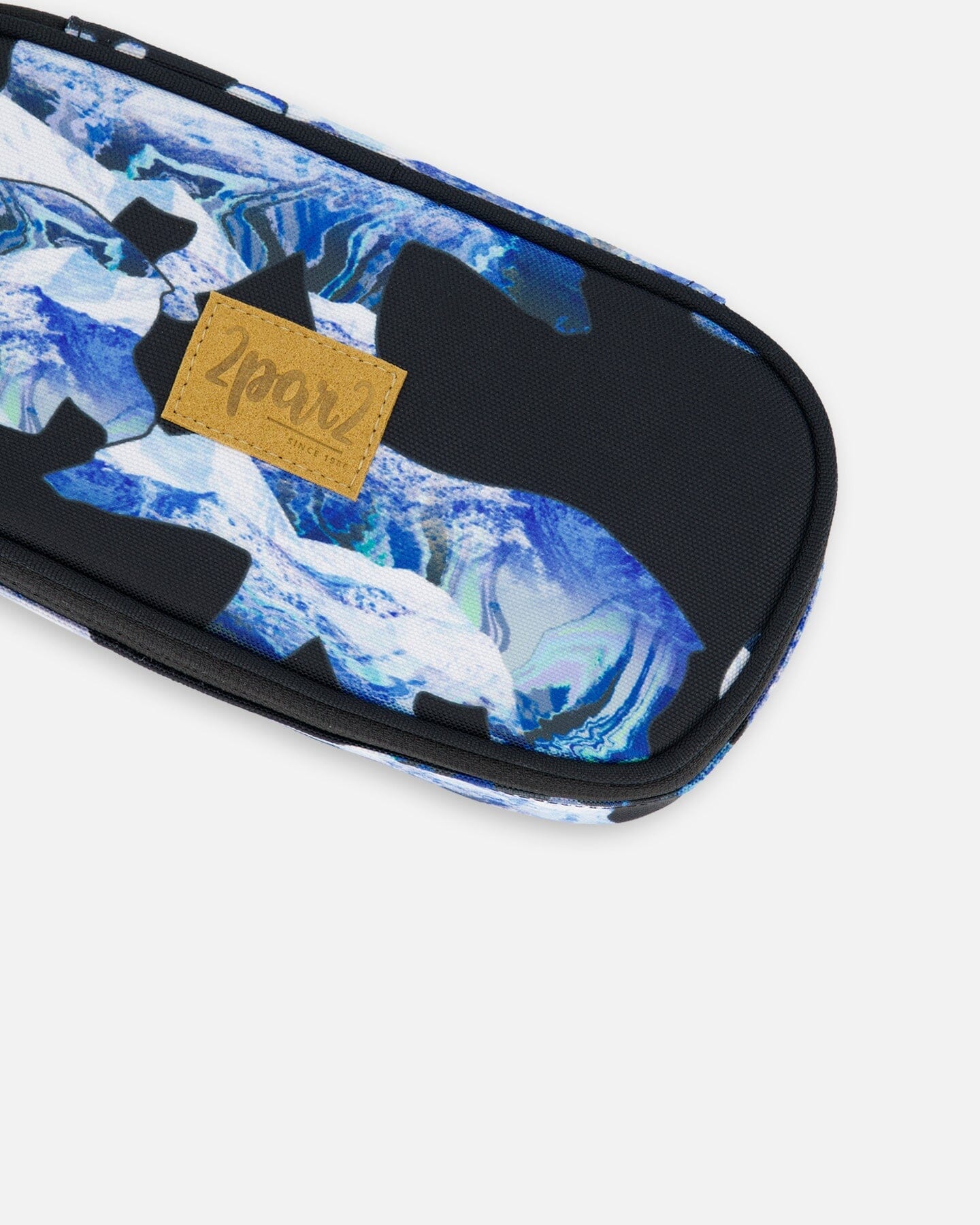 Pencil Case Black Printed Polar Bears by Deux par Deux