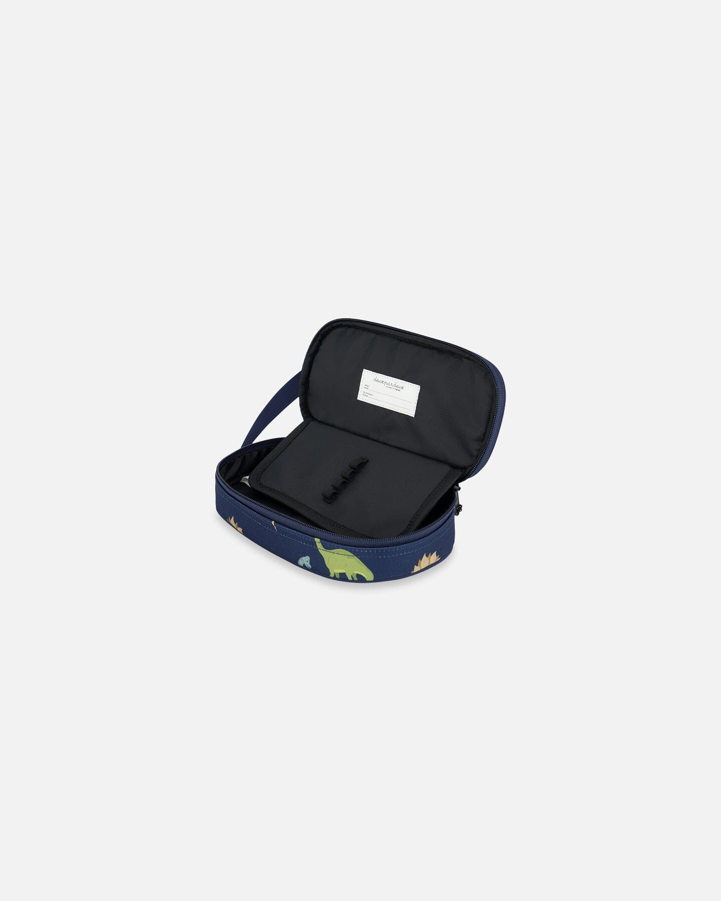 Pencil Case Navy Blue Printed Dinosaurs by Deux par Deux