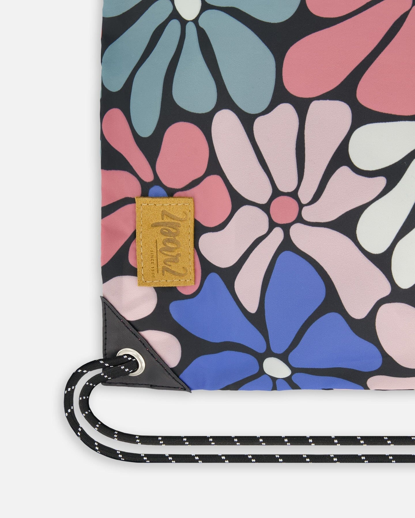 Drawstring Bag Printed Retro Flowers by Deux par Deux