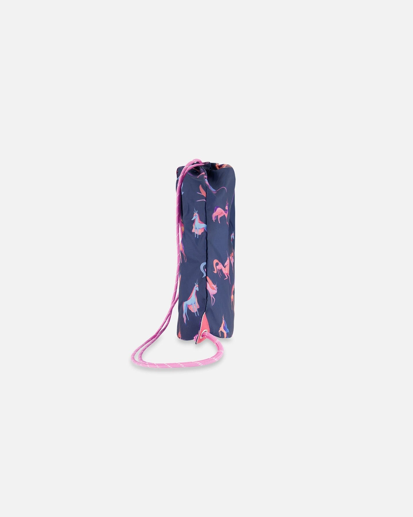 Drawstring Bag Navy Printed Unicorn by Deux par Deux