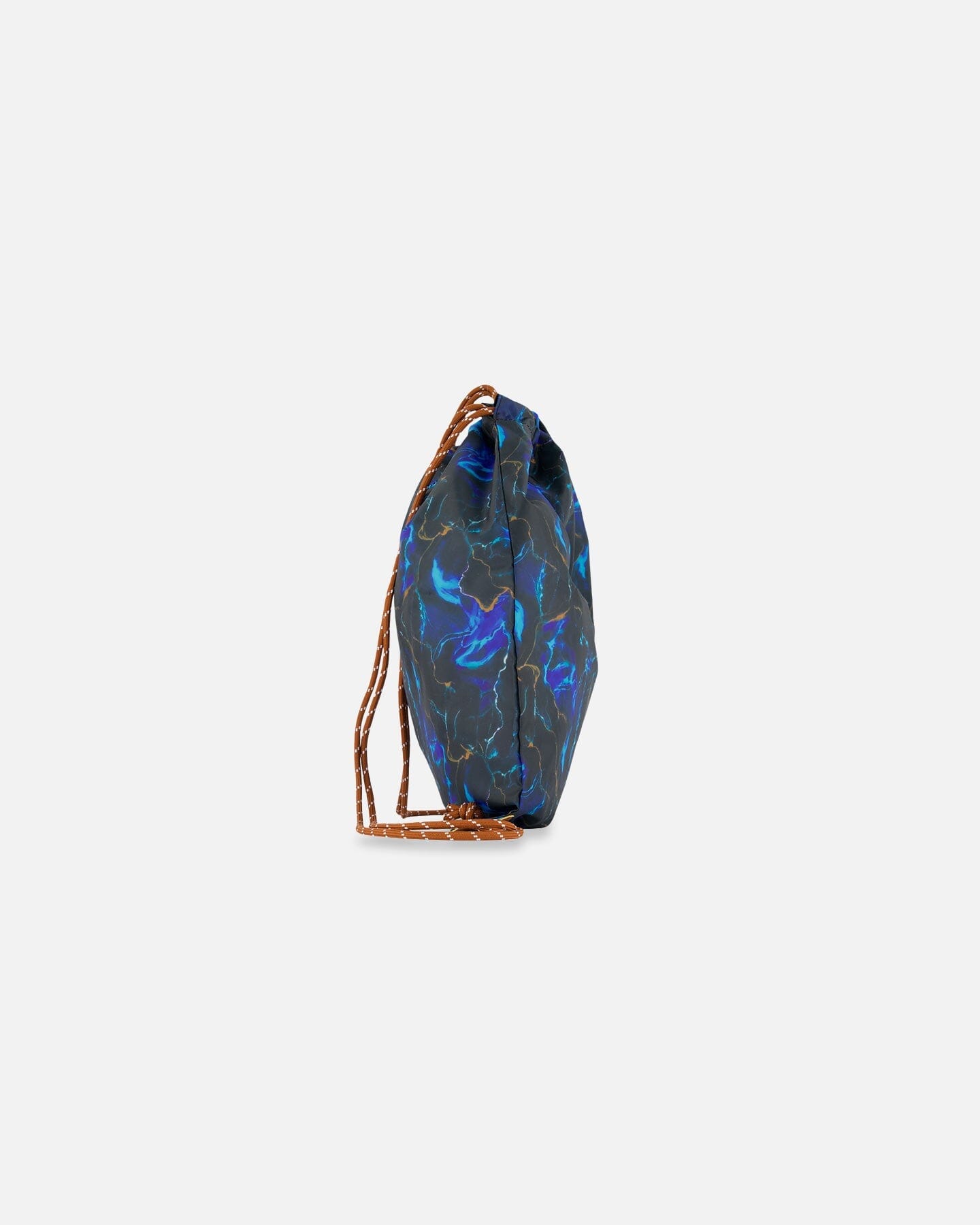 Drawstring Bag Black Printed Storm by Deux par Deux