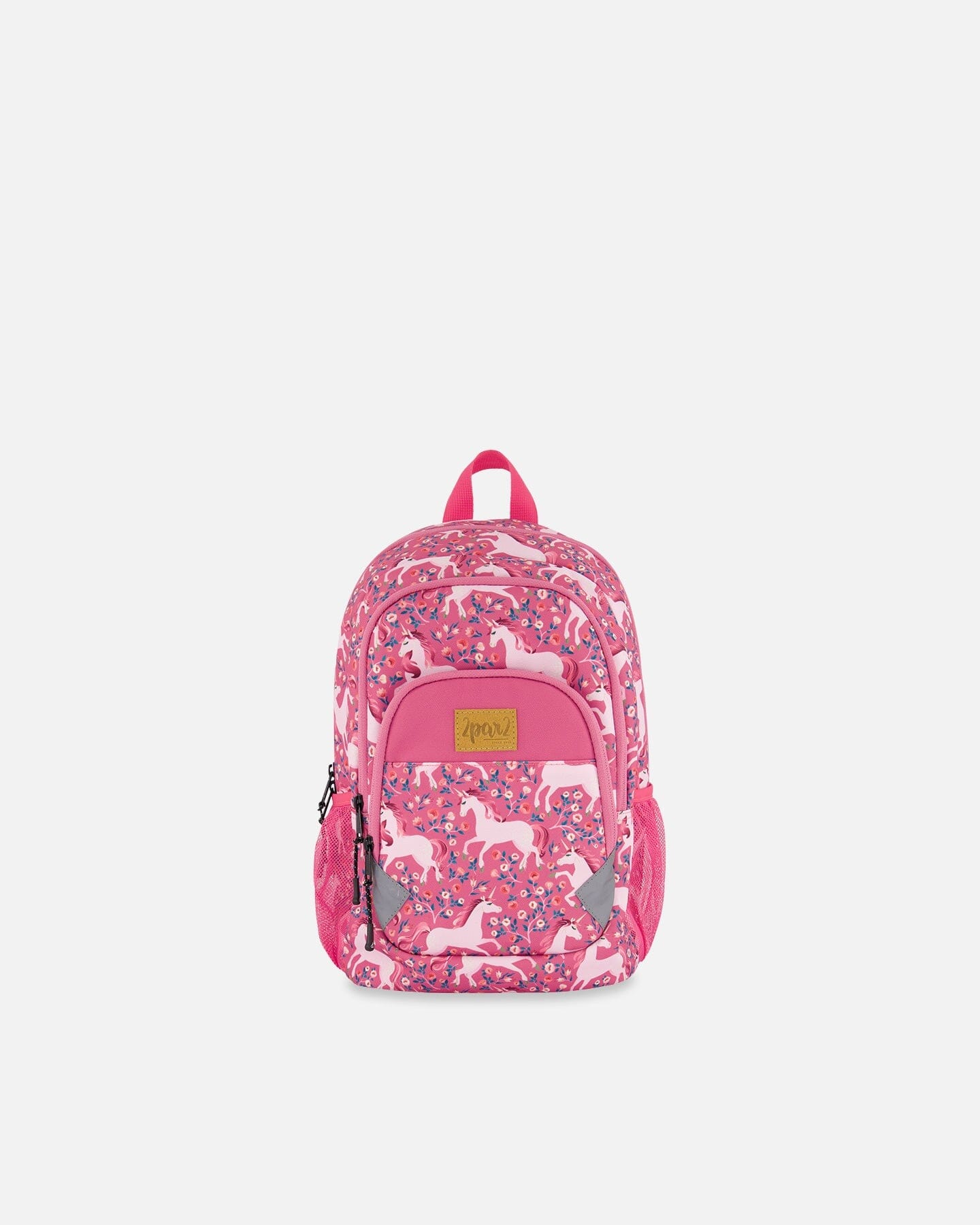 Toddler Backpack Pink Printed Unicorn by Deux par Deux