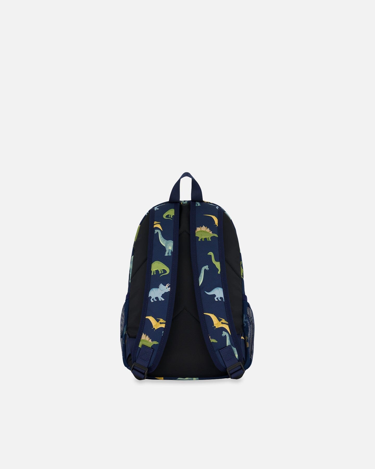 Toddler Backpack Navy Blue Printed Dinosaurs by Deux par Deux