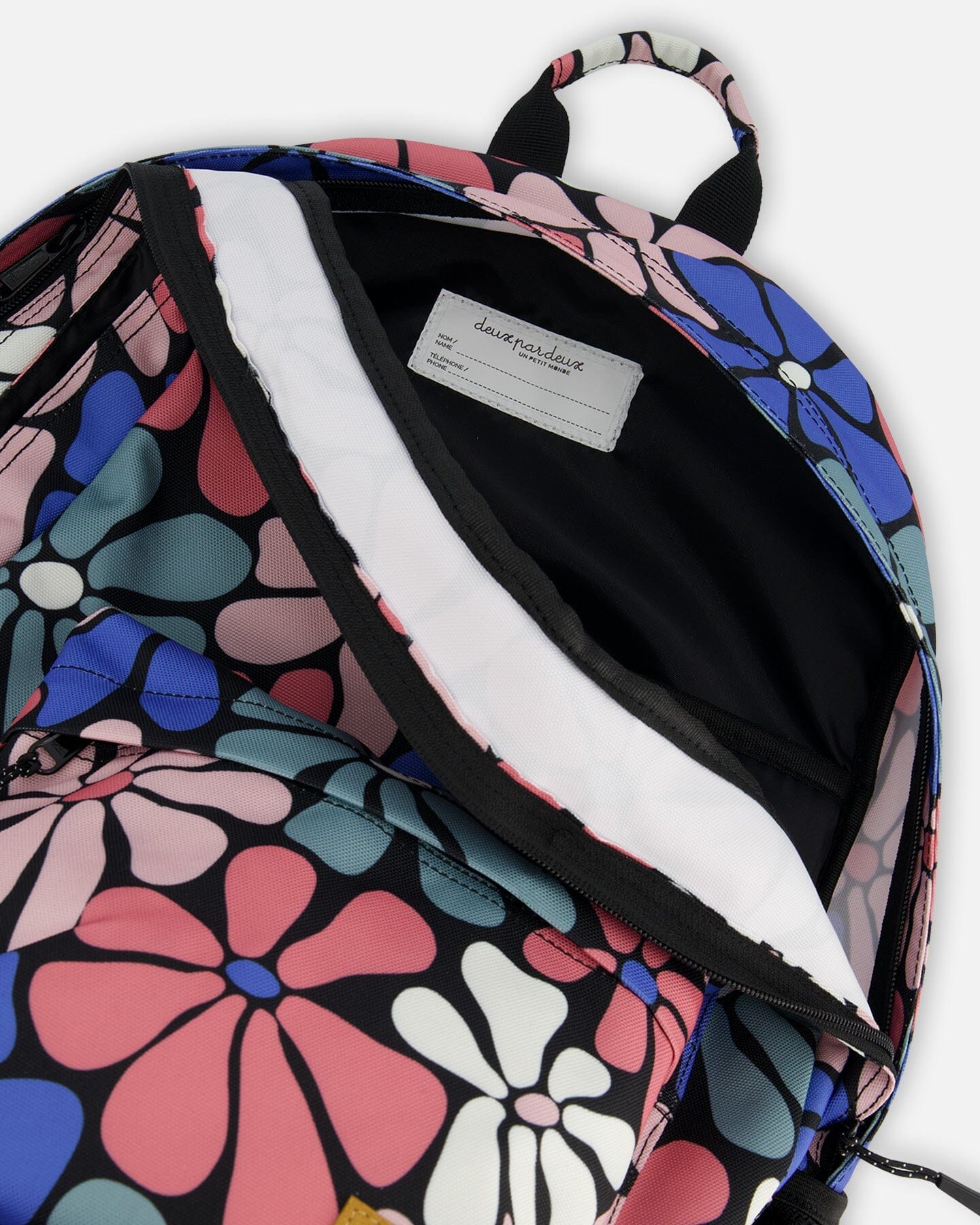 Backpack Printed Retro Flowers by Deux par Deux