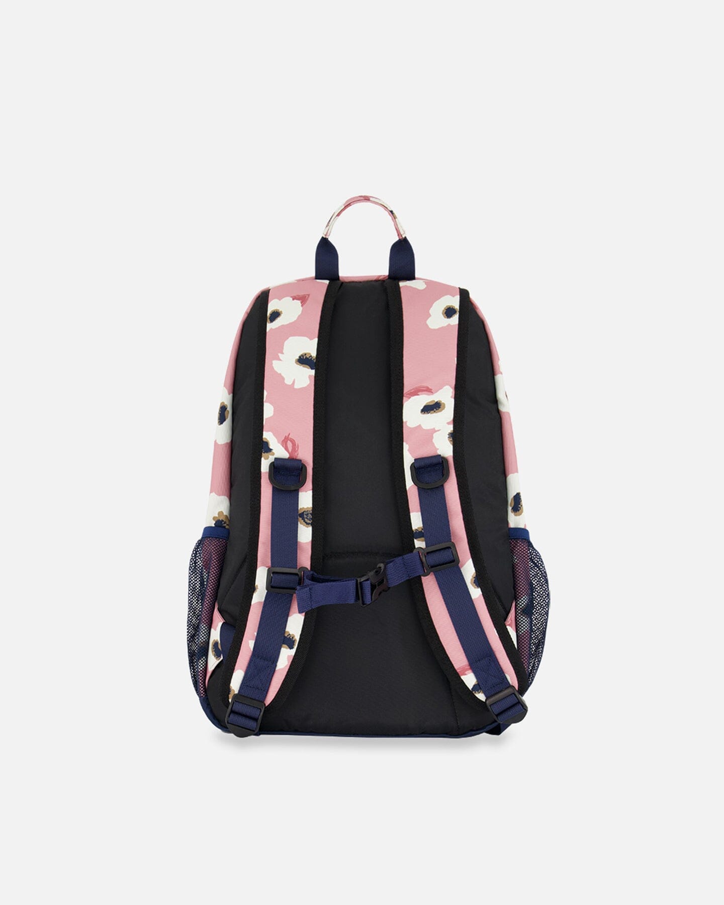 Backpack Pink Printed Off White Flowers by Deux par Deux