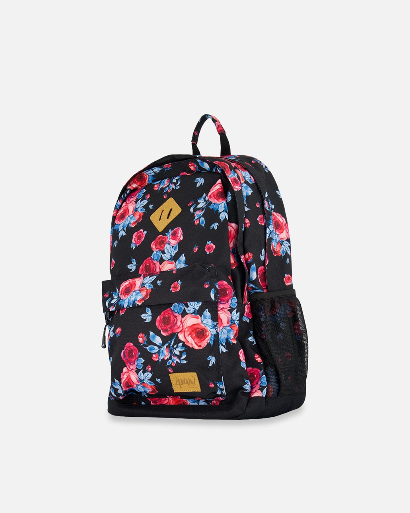 Backpack Black Printed Roses by Deux par Deux