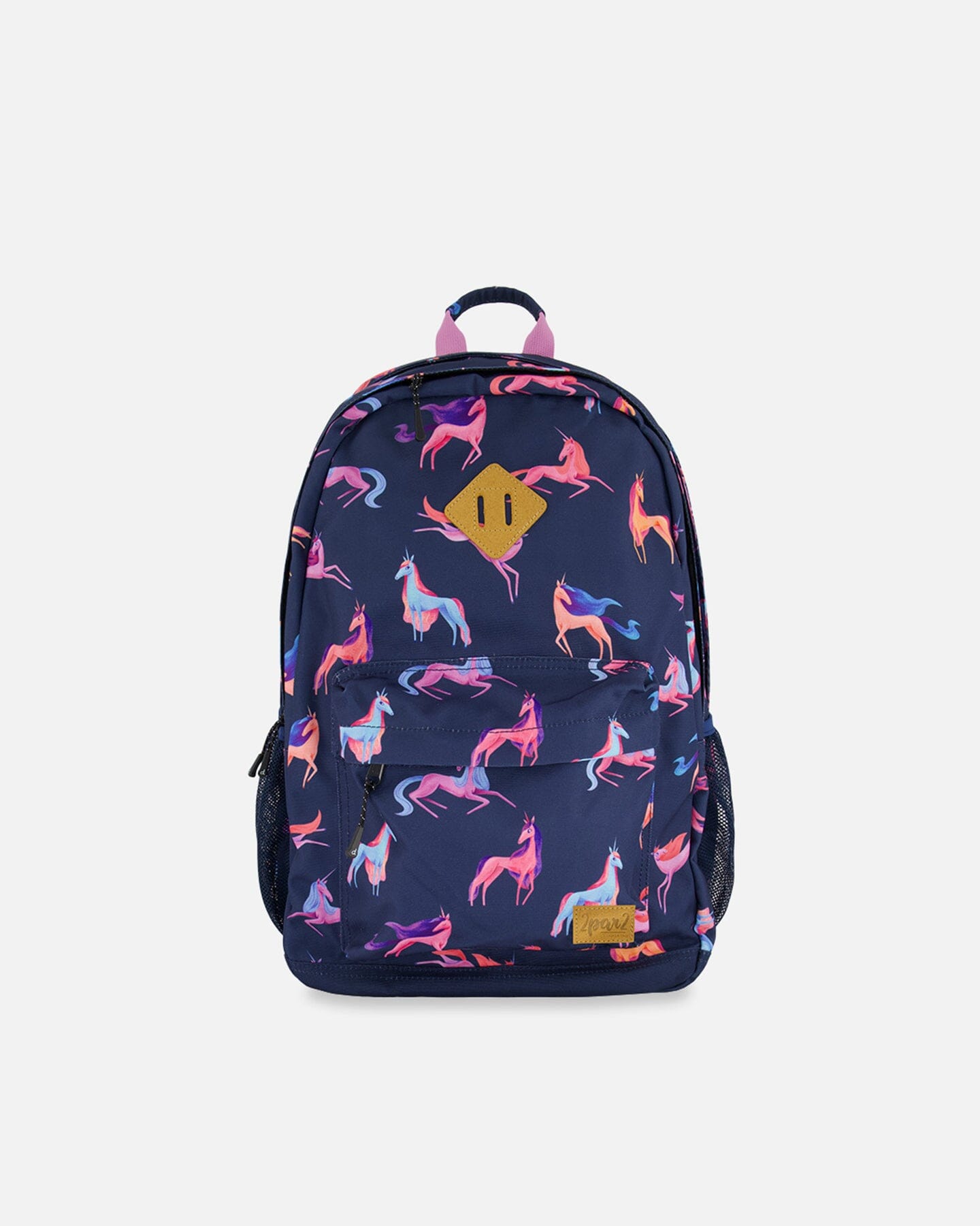 Backpack Navy Printed Unicorn by Deux par Deux