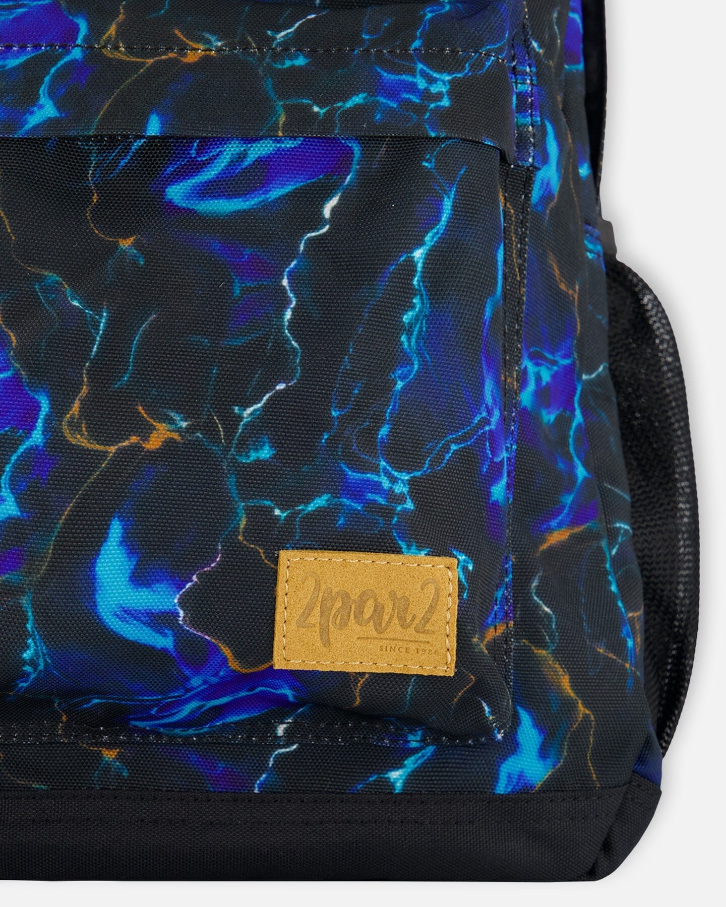 Backpack Black Printed Storm by Deux par Deux