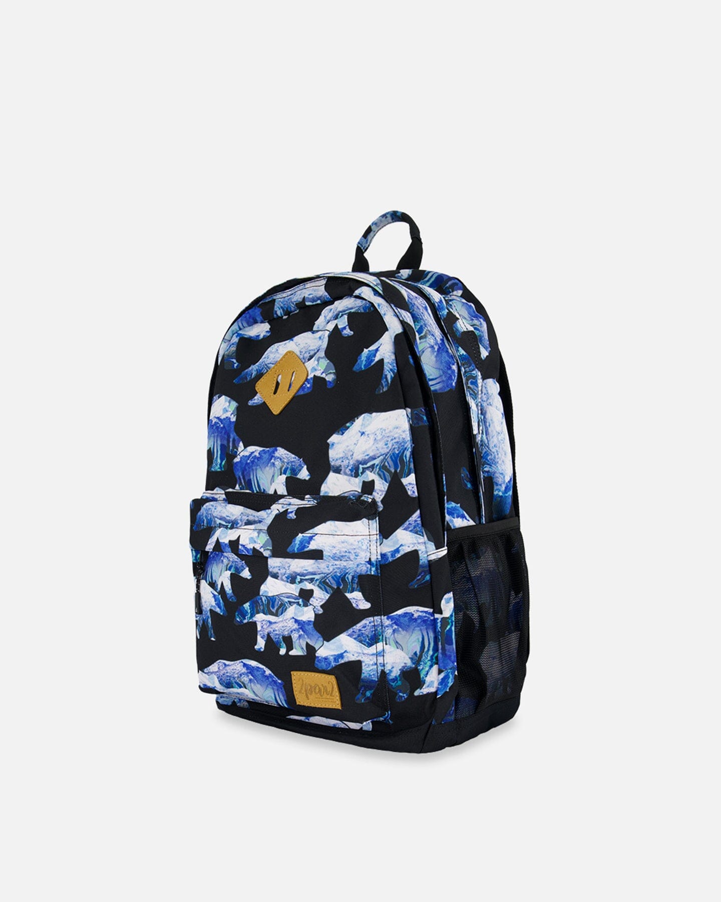 Backpack Black Printed Polar Bears by Deux par Deux