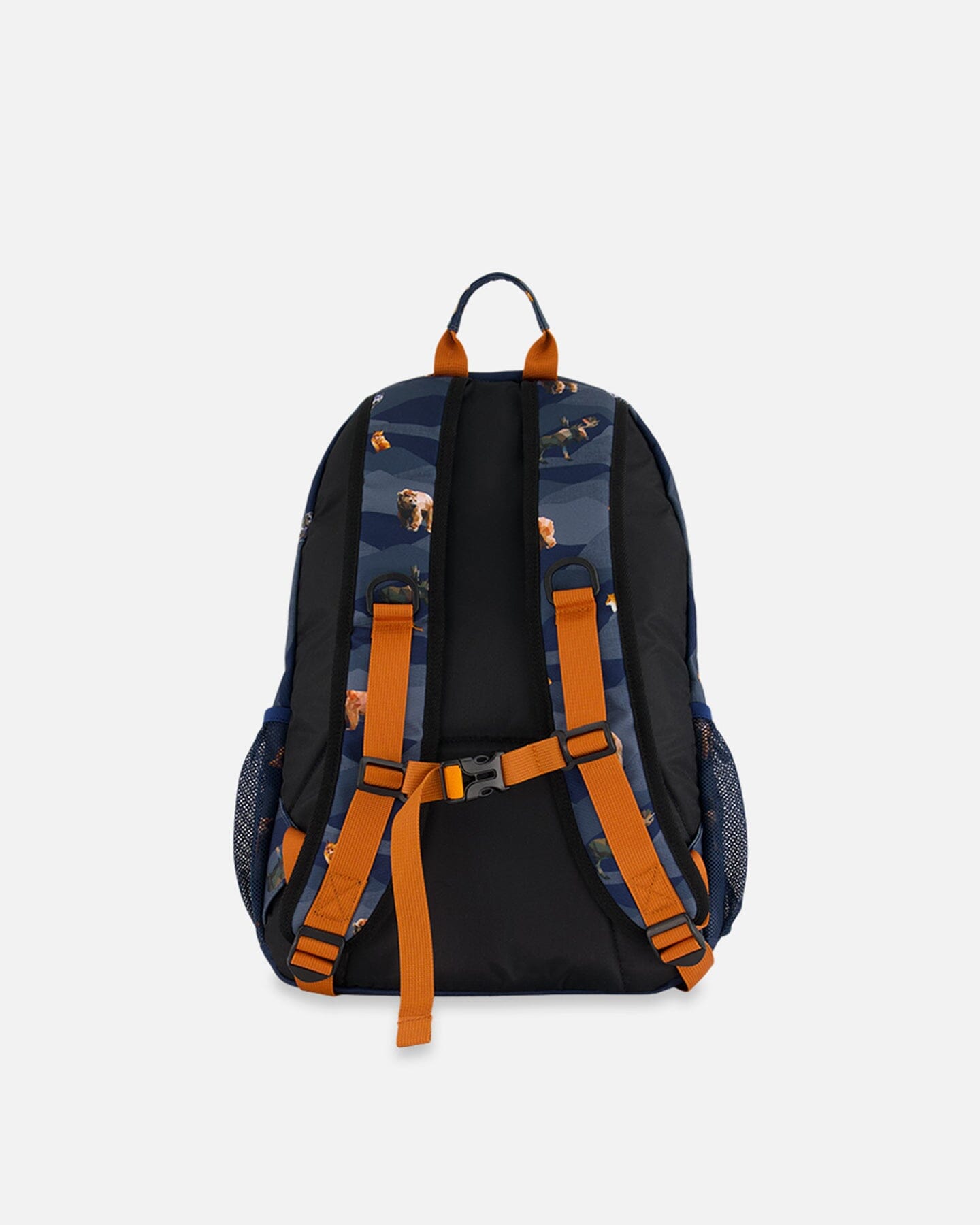 Backpack Navy Printed Mountains Animals by Deux par Deux