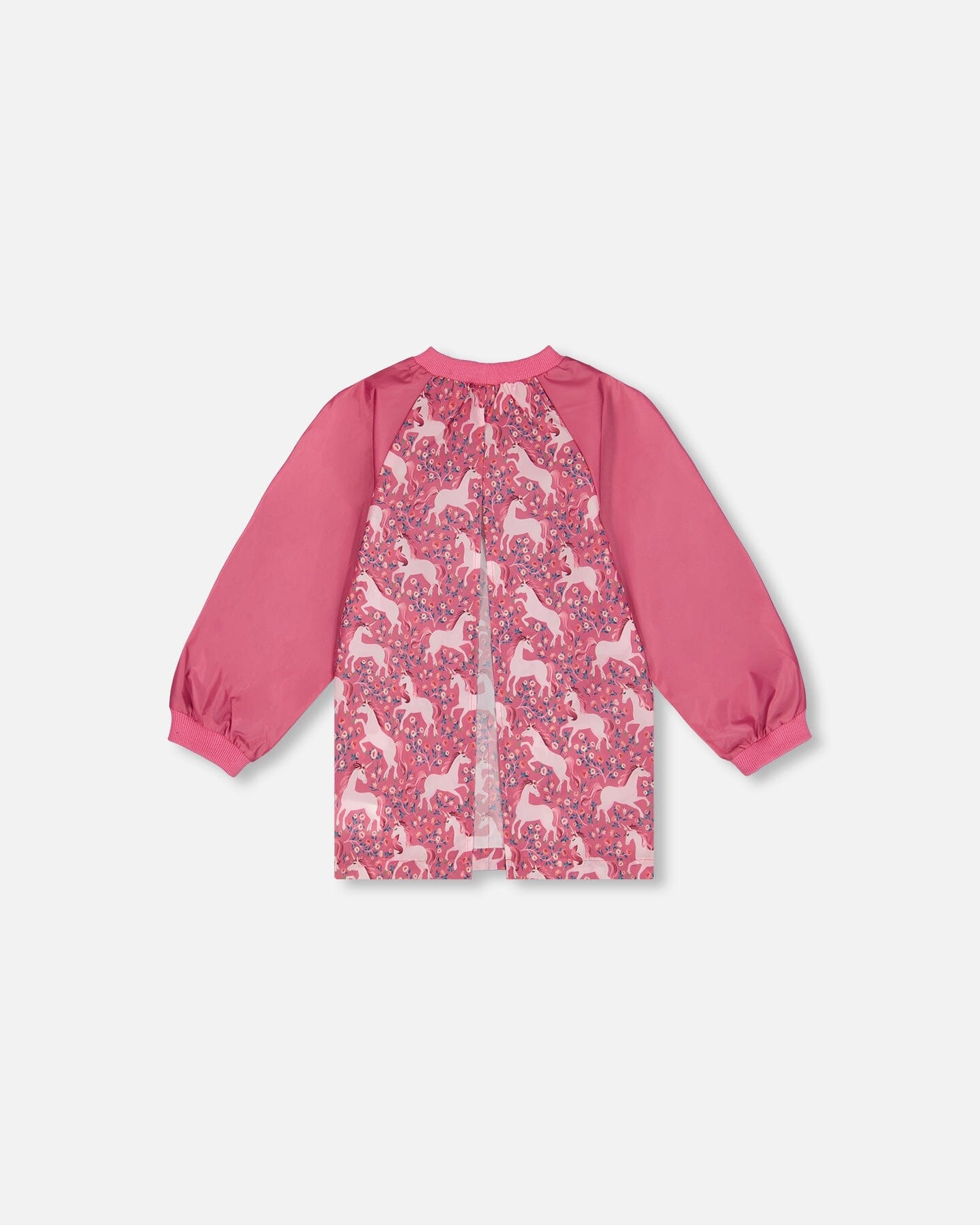 School Apron Pink Printed Unicorn by Deux par Deux