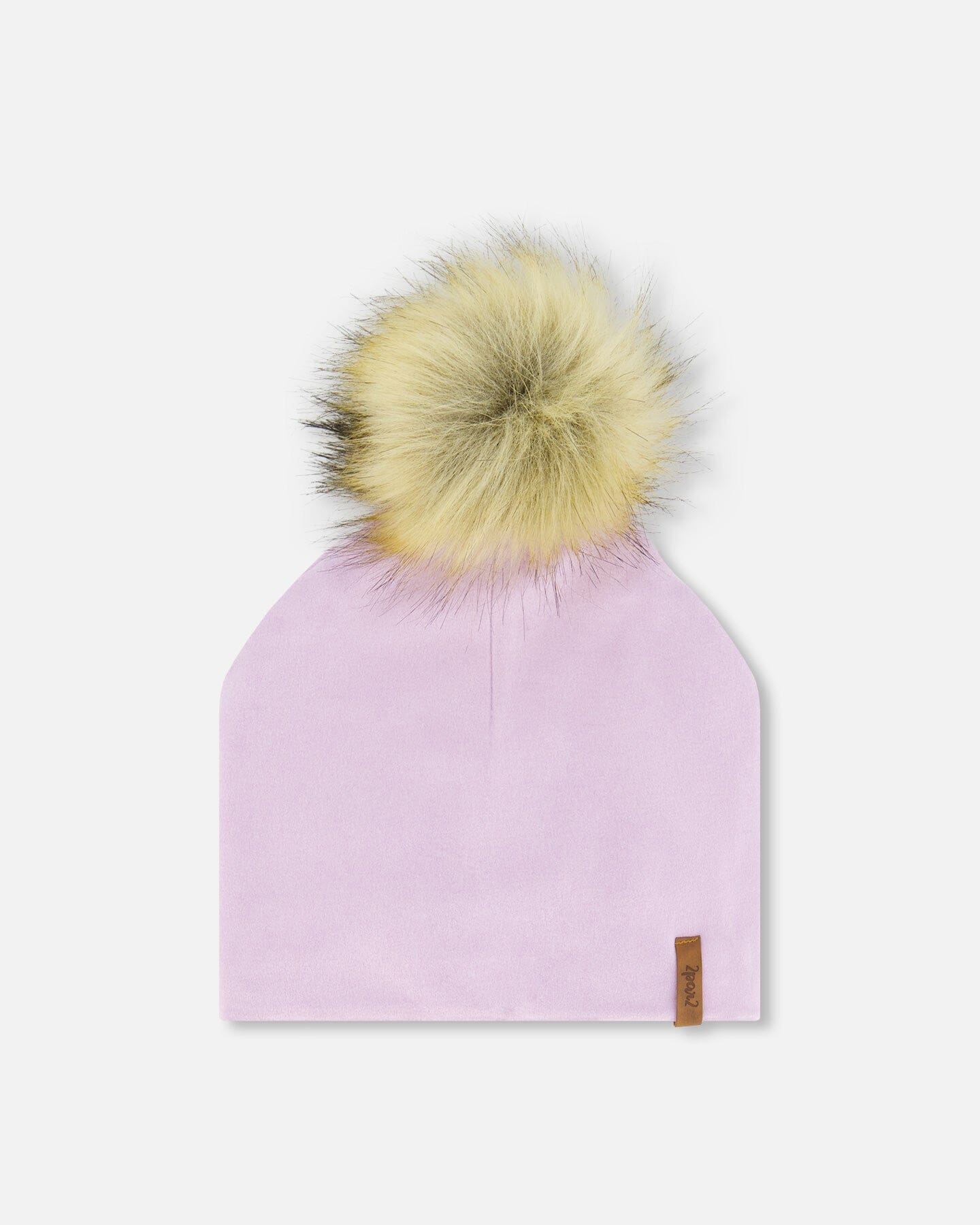 Mid-Season Jersey Detachable Pompom Hat Lilac by Deux par Deux