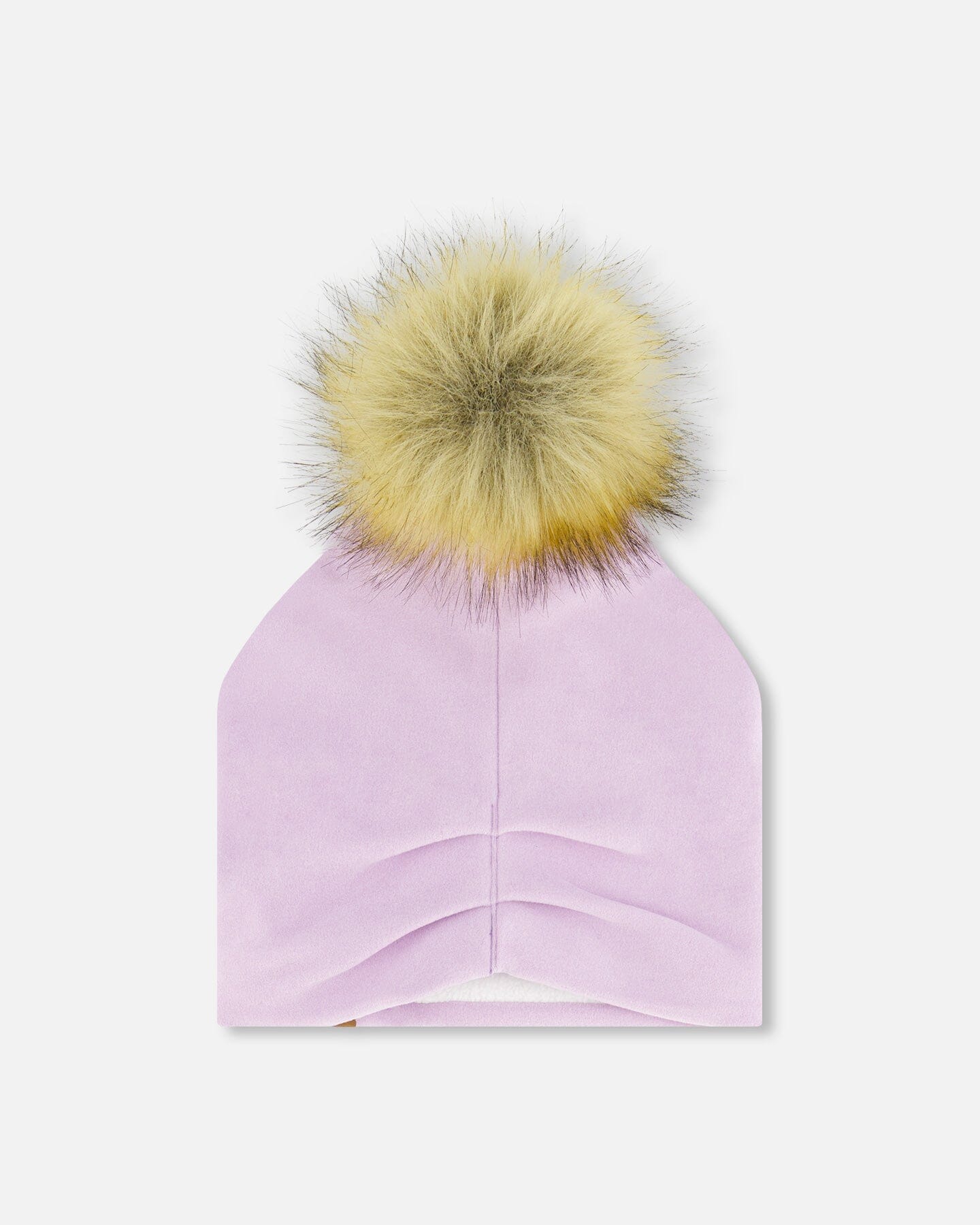 Mid-Season Jersey Detachable Pompom Hat Lilac by Deux par Deux