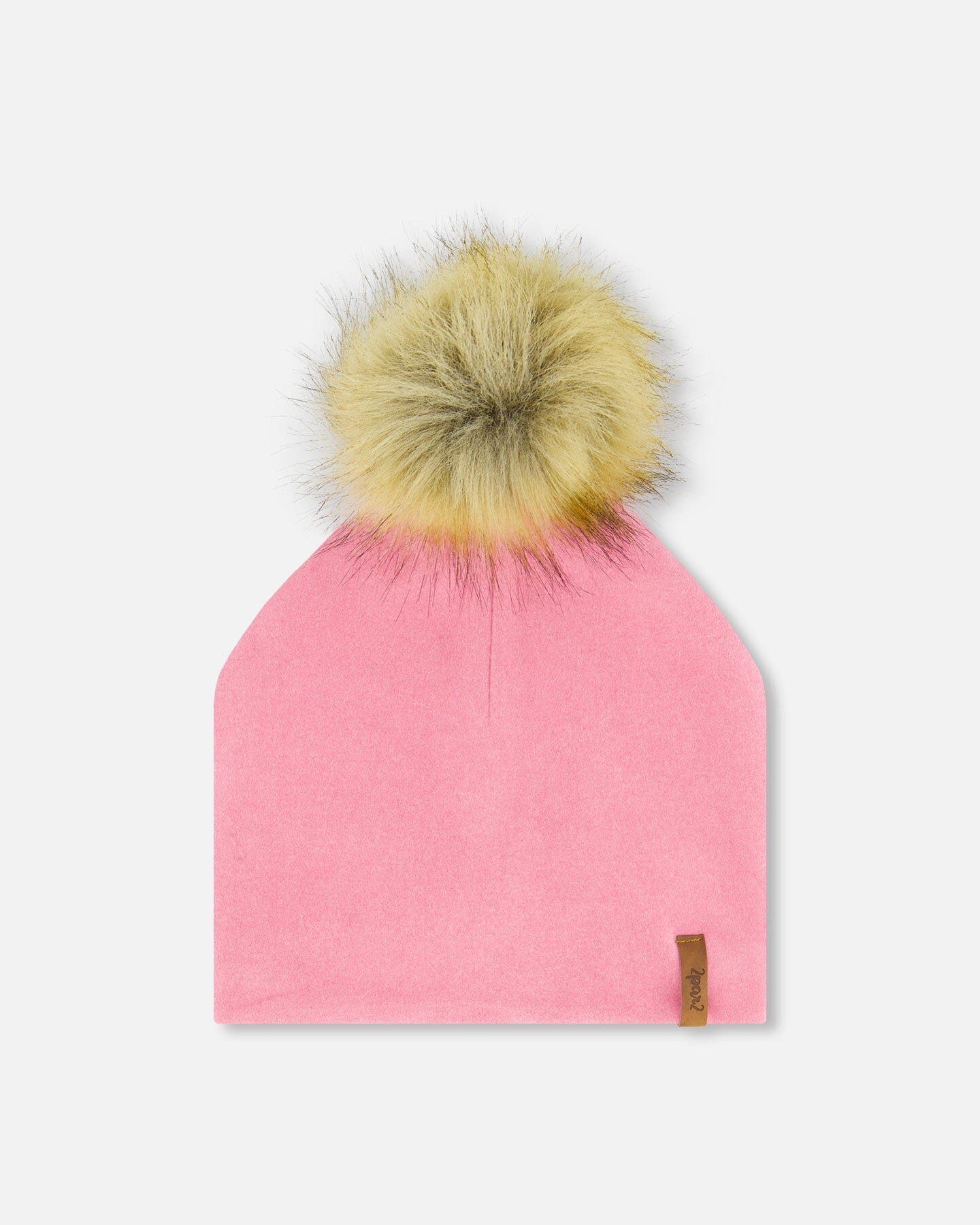 Mid-Season Jersey Detachable Pompom Hat Candy Pink by Deux par Deux