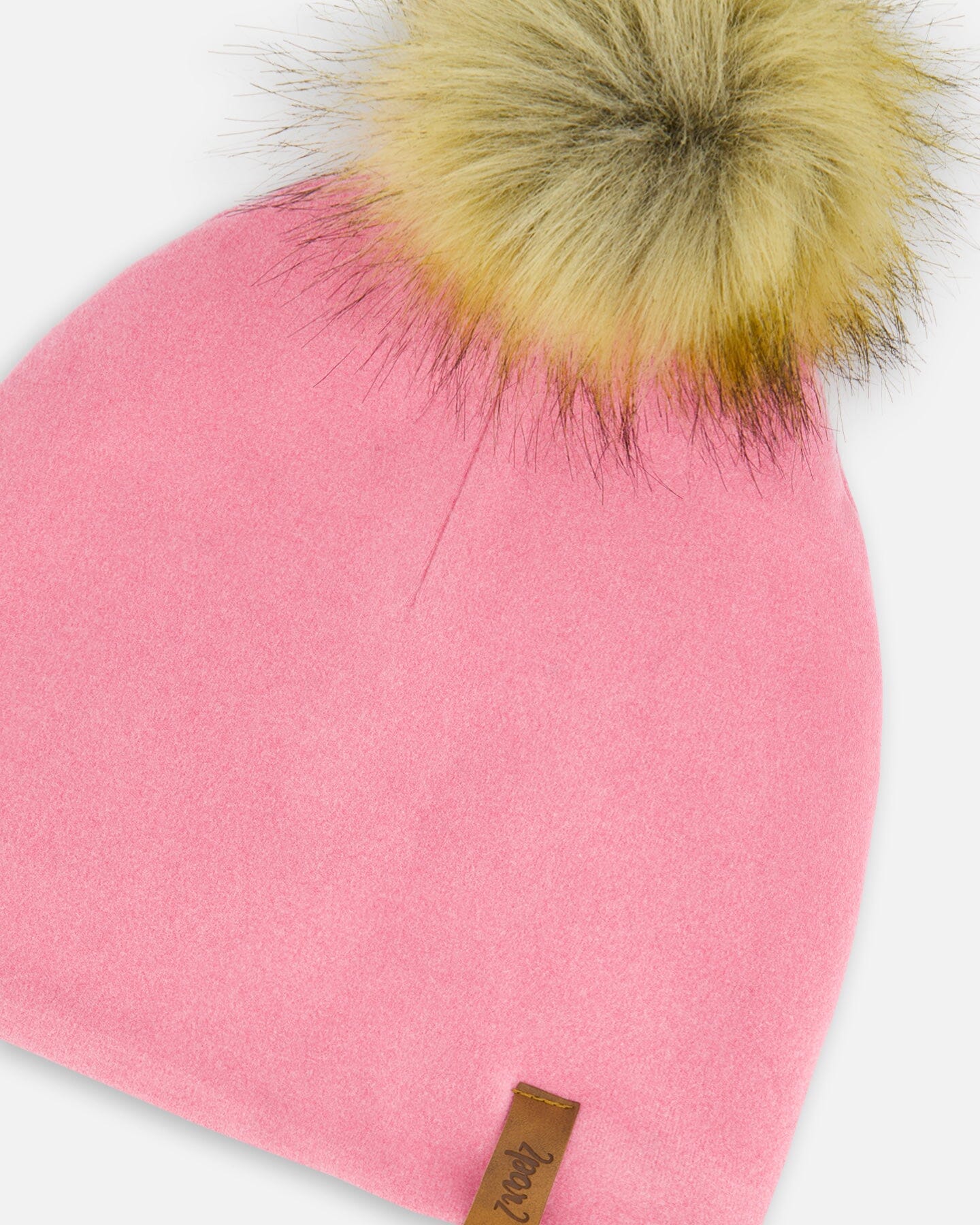 Mid-Season Jersey Detachable Pompom Hat Candy Pink by Deux par Deux