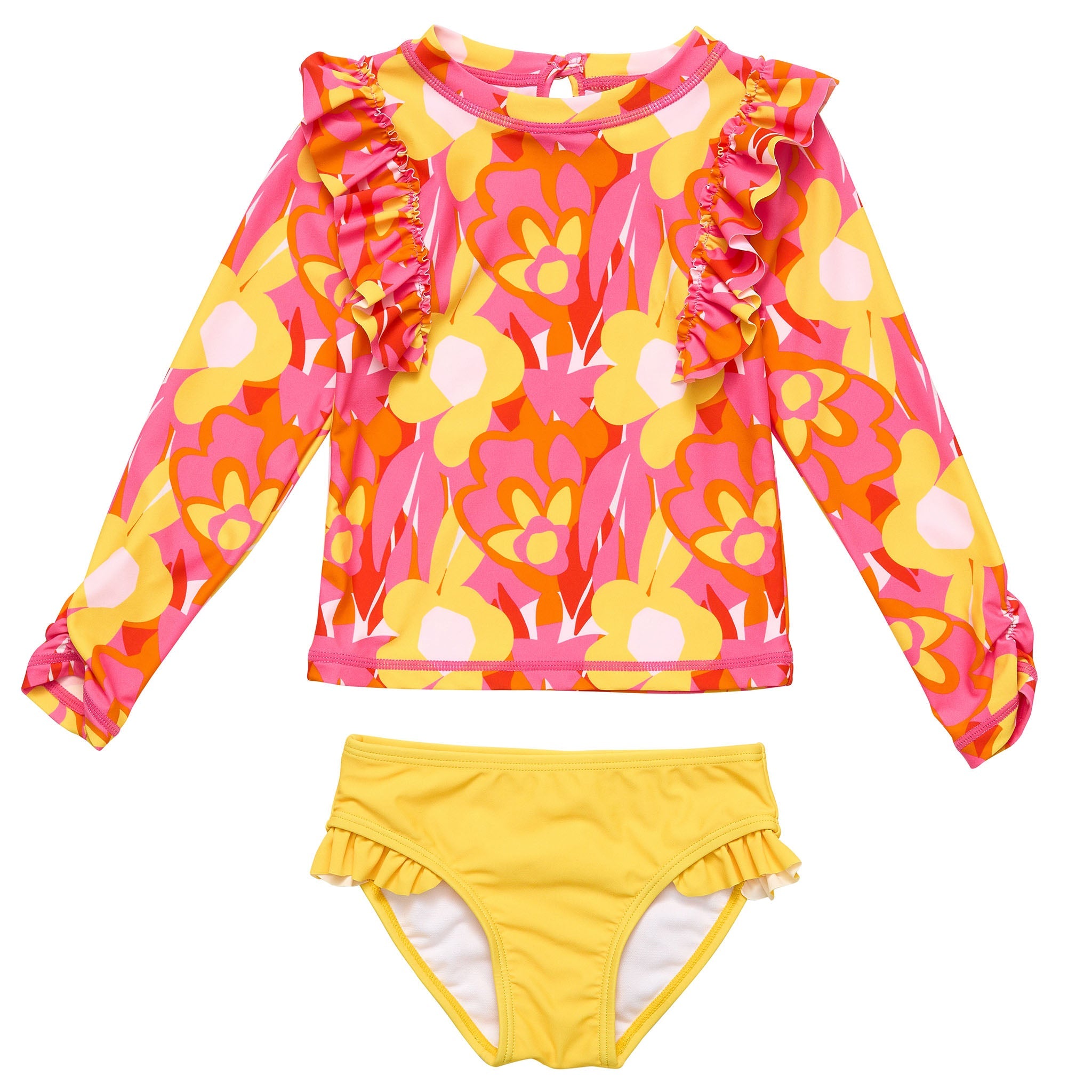 Pop Of Sunshine Ls Ruffle Set