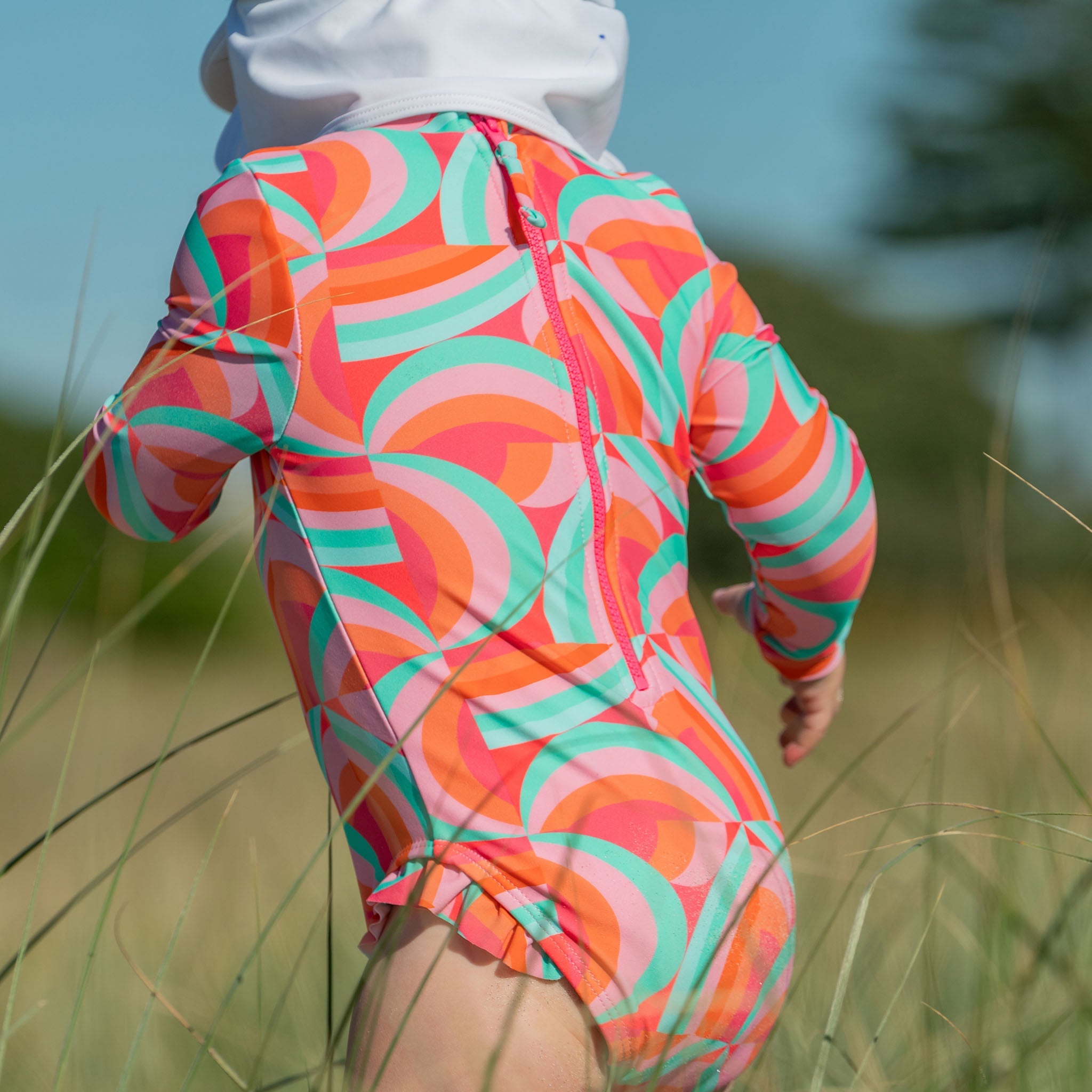 Geo Melon Sustainable Ls Surf Suit