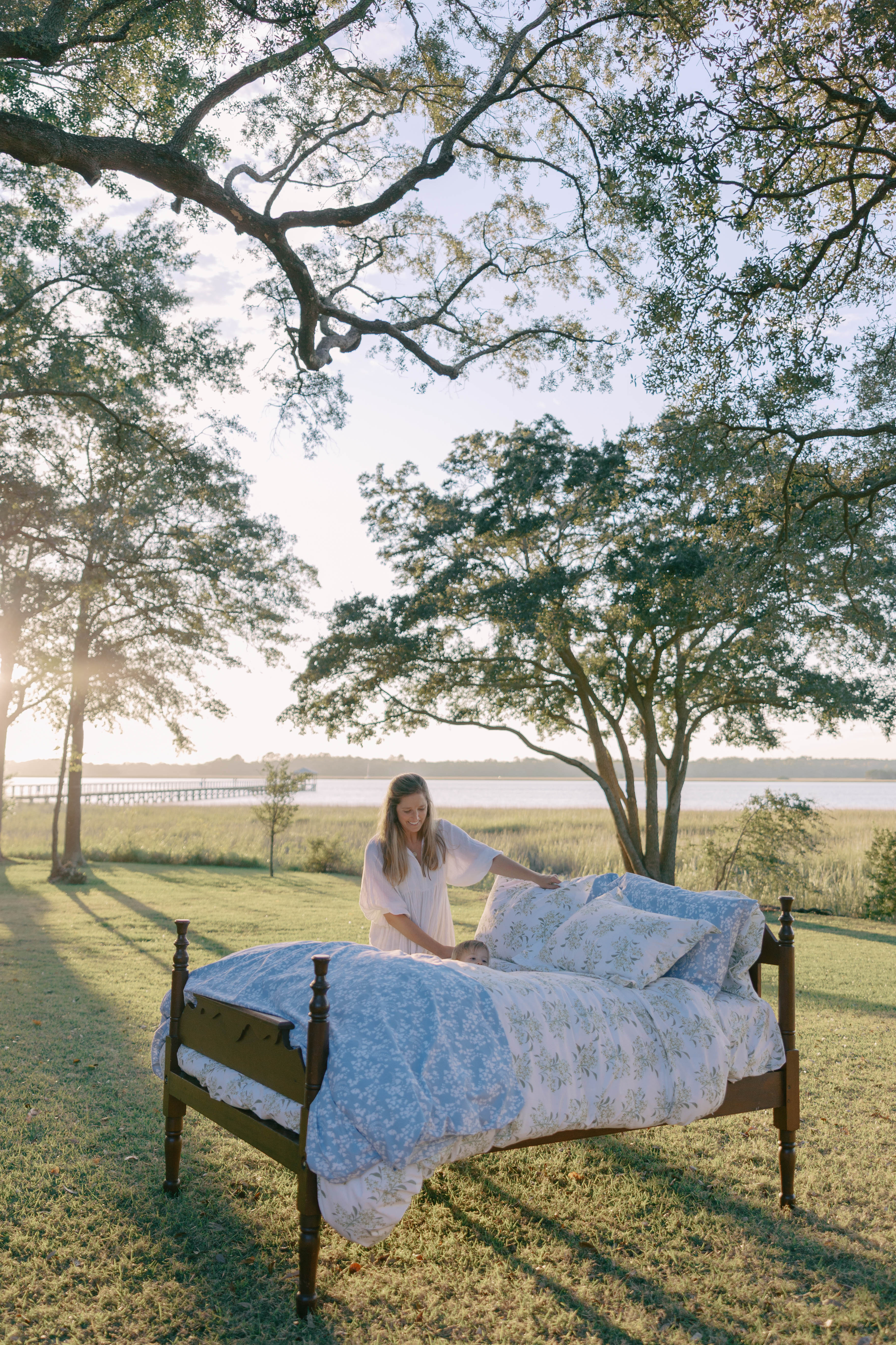 Lily Of The Blue Valley Duvet Cover