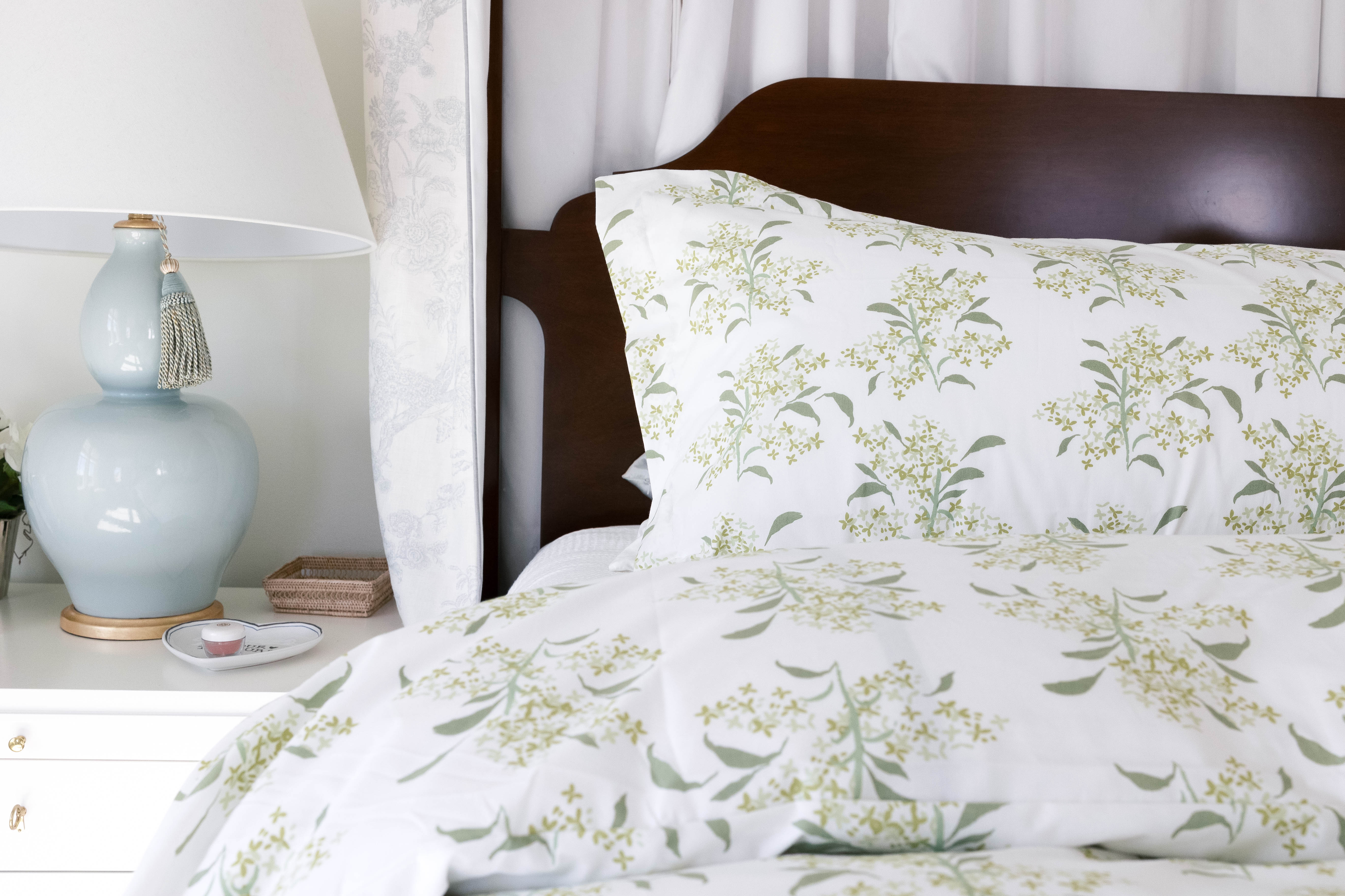 Lilac In Green Duvet Cover