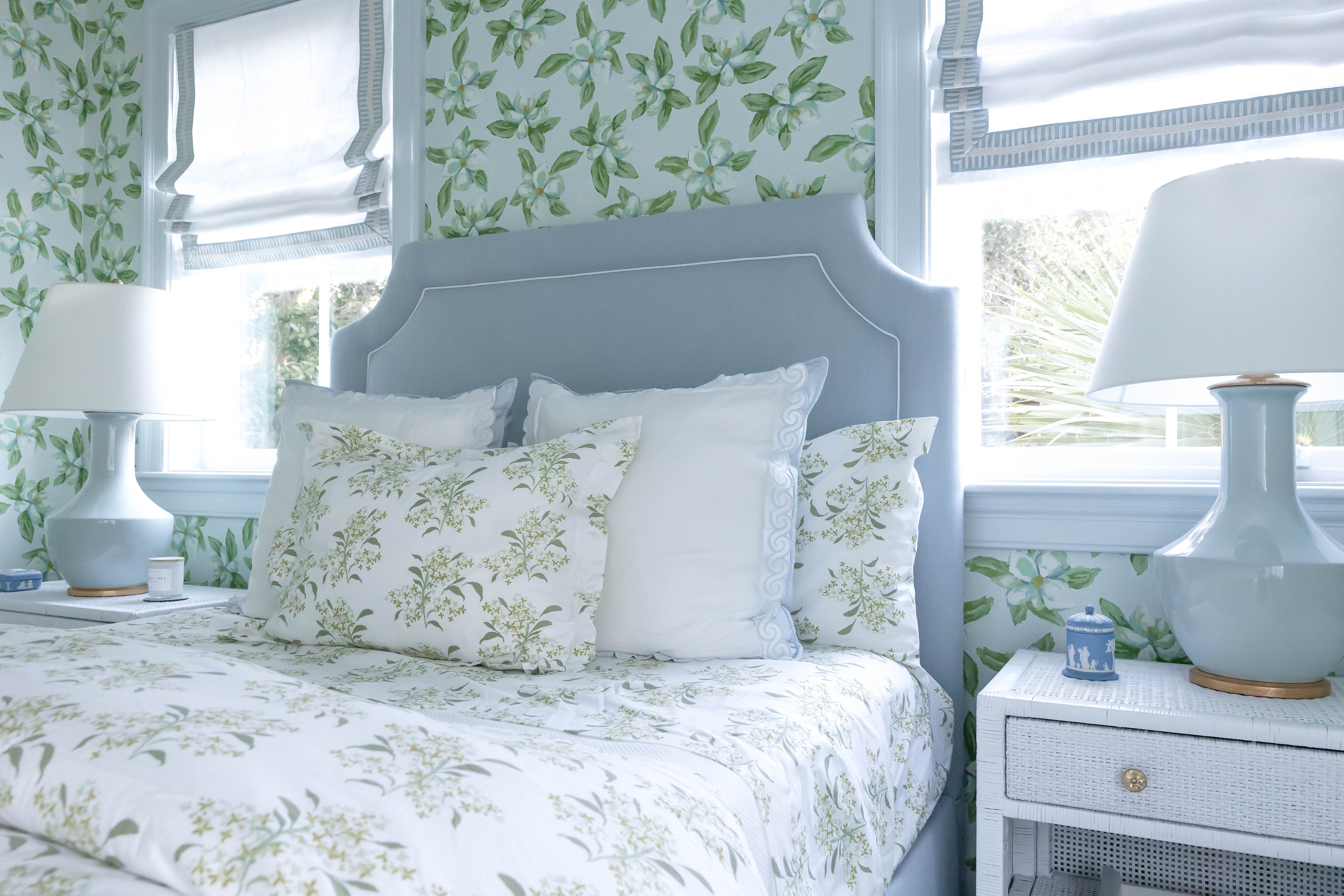 Lilac In Green Fitted Sheet