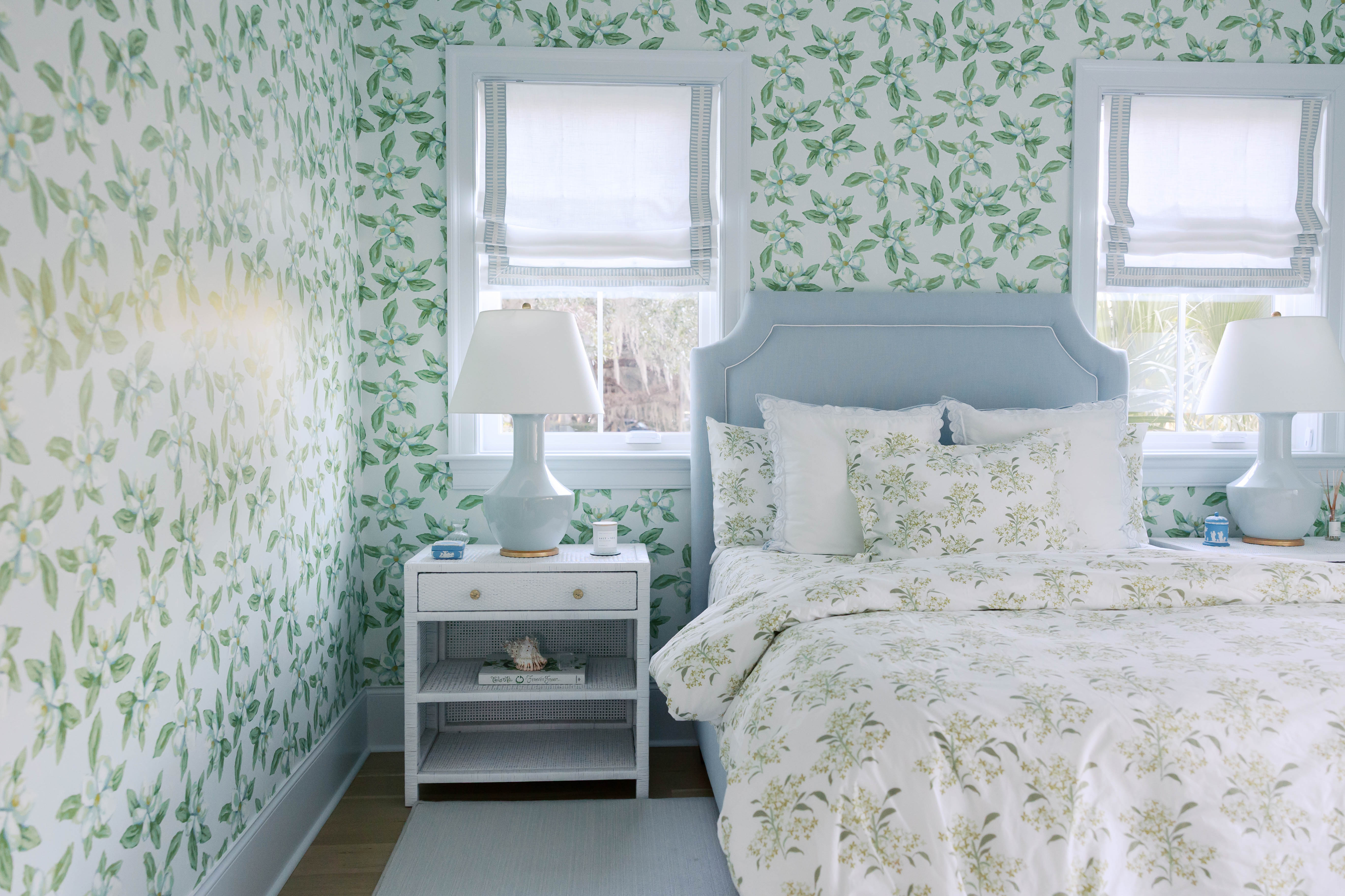 Lilac In Green Fitted Sheet
