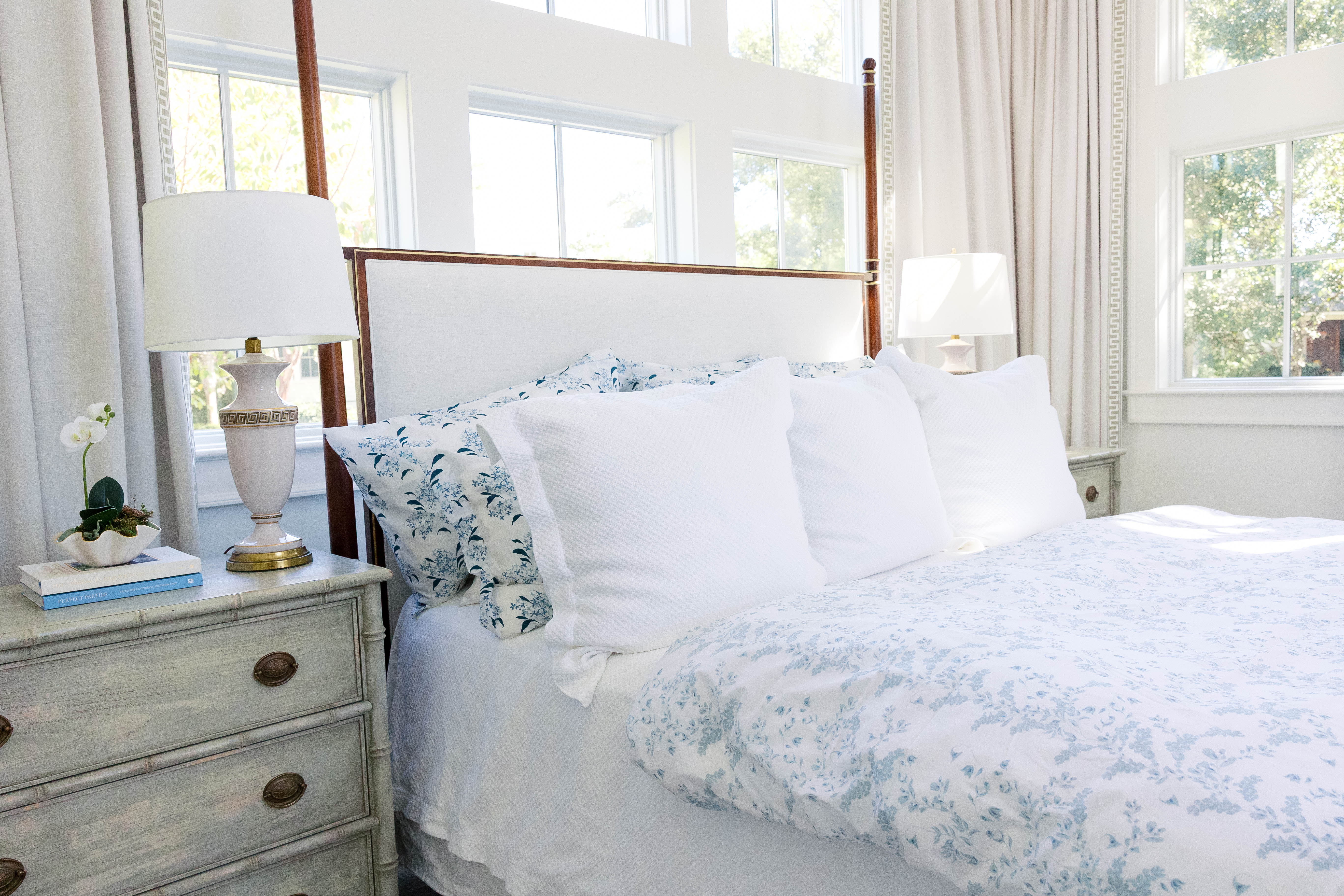 Ruth In Blue Flat Sheet