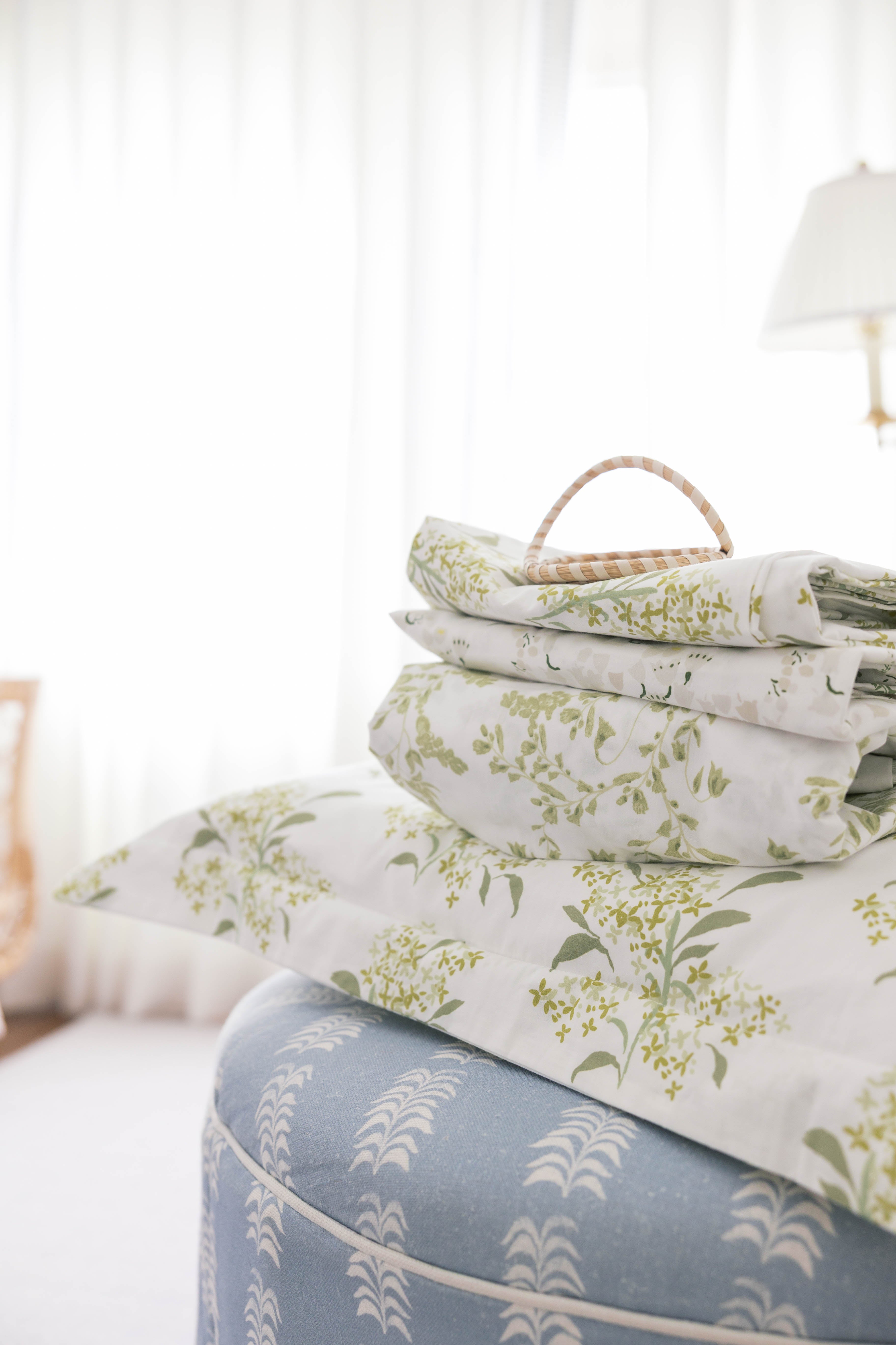 Ruth In Green Duvet Cover
