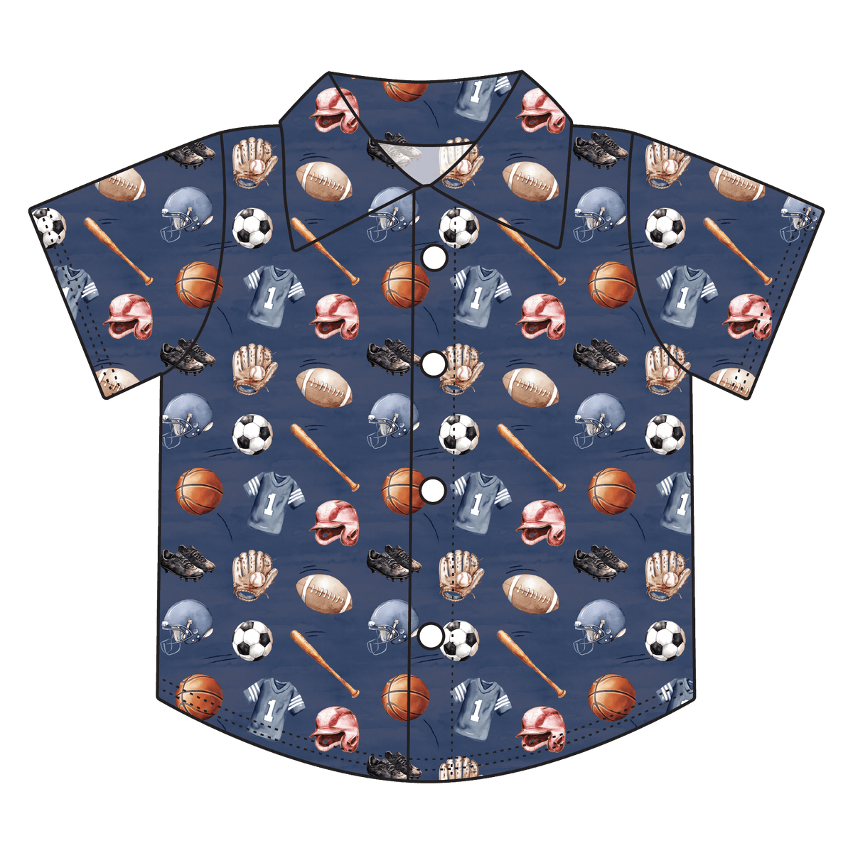 Gabriel Sports Bamboo Button Down Tee (pre-order)
