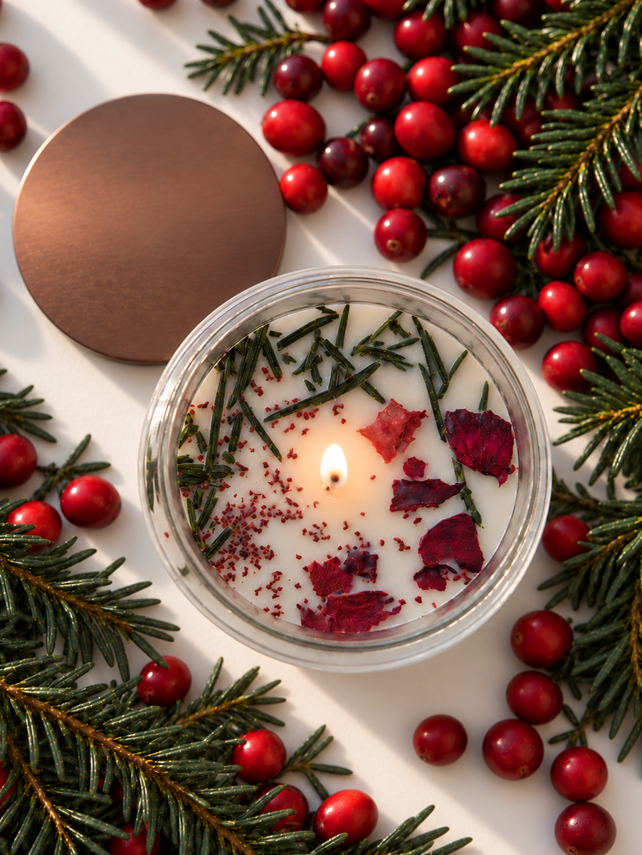 Gather Here Cranberry Pine Candle