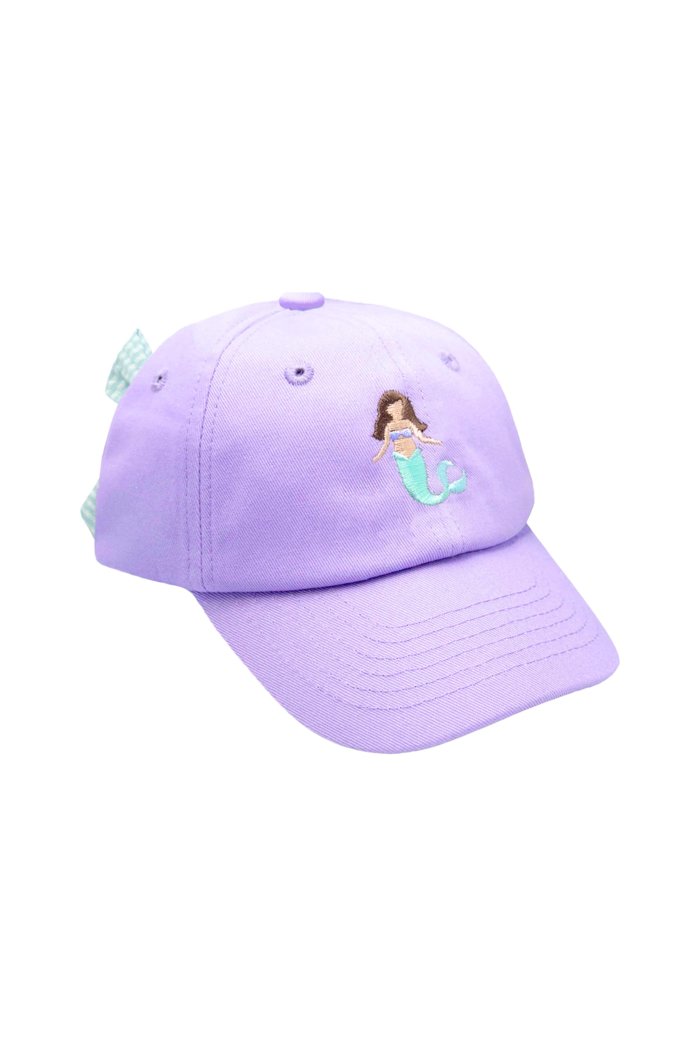 Lavender Mermaid Bow Baseball Hat - Baby & Youth