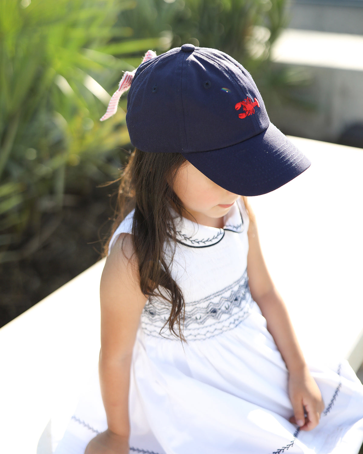 Lobster Bow Baseball Hat (girls)