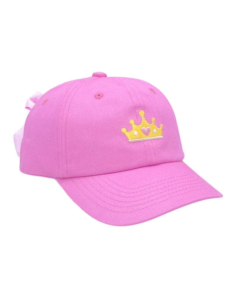 Princess Crown Bow Baseball Hat | Girls