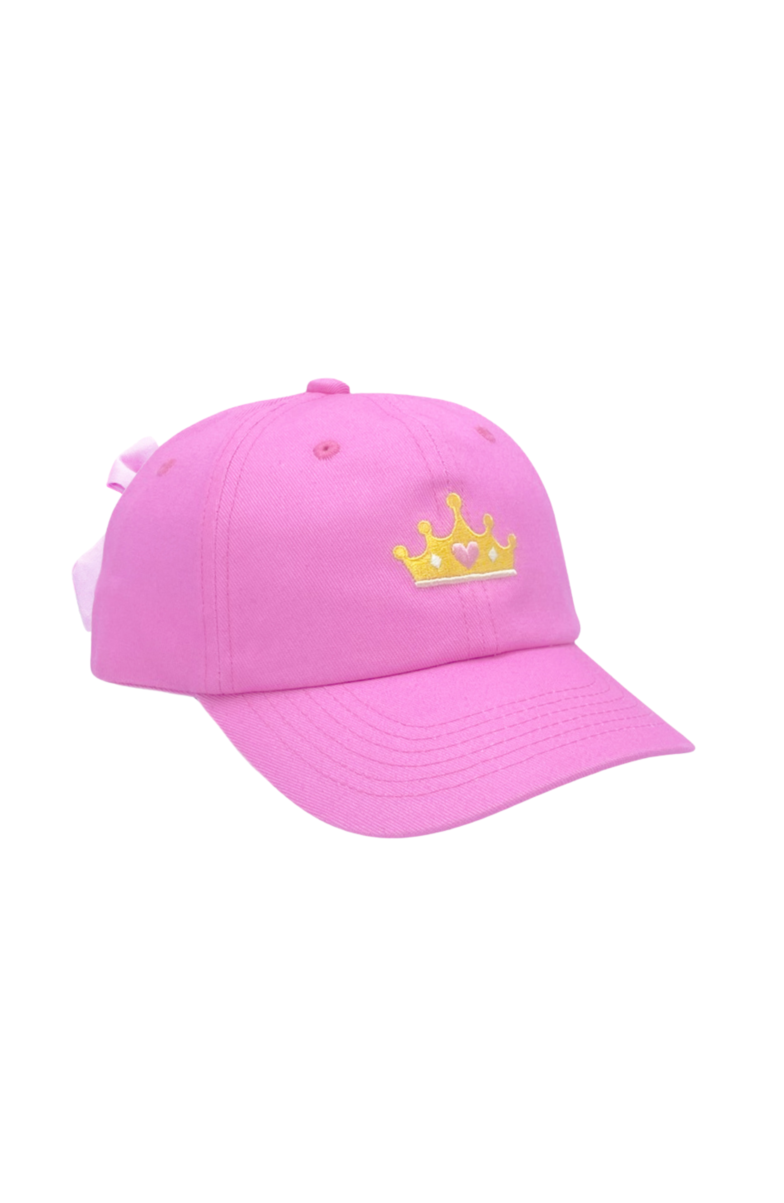 Princess Crown Bow Baseball Hat (girls)