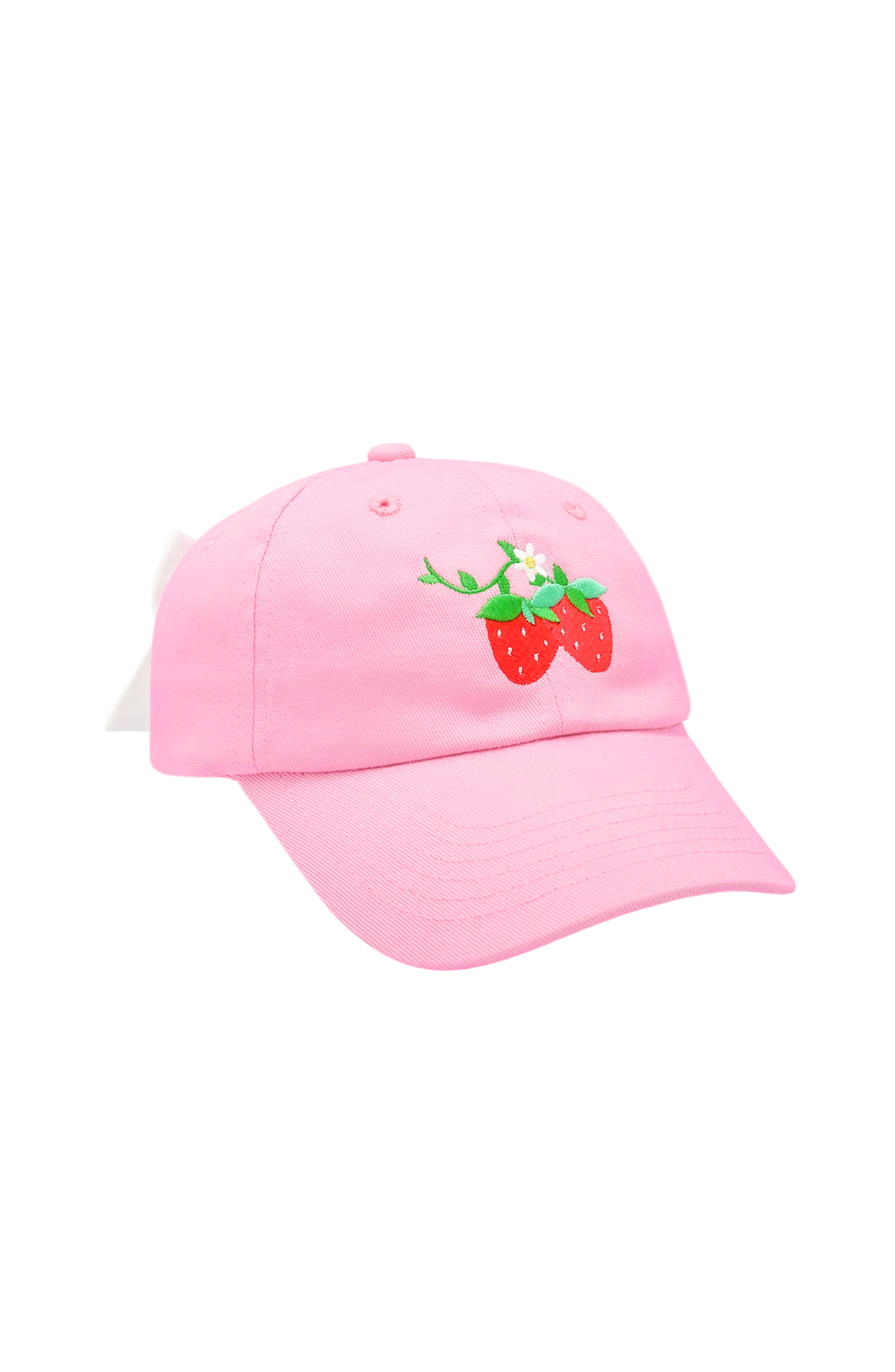 Strawberry Bow Baseball Hat (baby/toddler, Youth)
