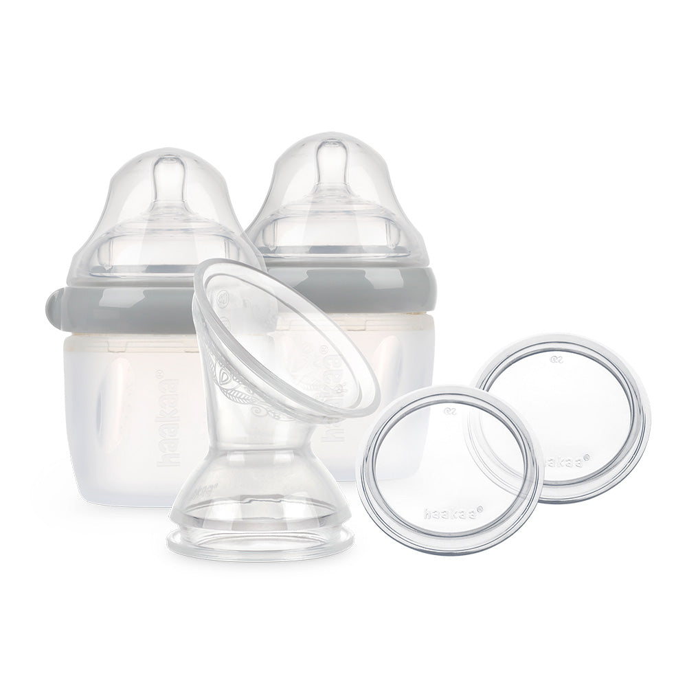 Haakaa Gen 3 Silicone Breast Pump And Bottle Pack 160 Ml/6 Oz