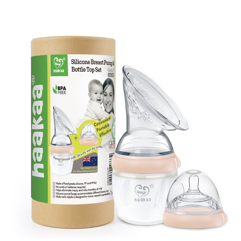 Haakaa Gen 3 Silicone Breast Pump Flange And Bottle Set 160 Ml/6 Oz