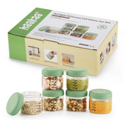 Haakaa Sealed Glass Storage Jar Set - 6 X 4 Oz Glass Jars