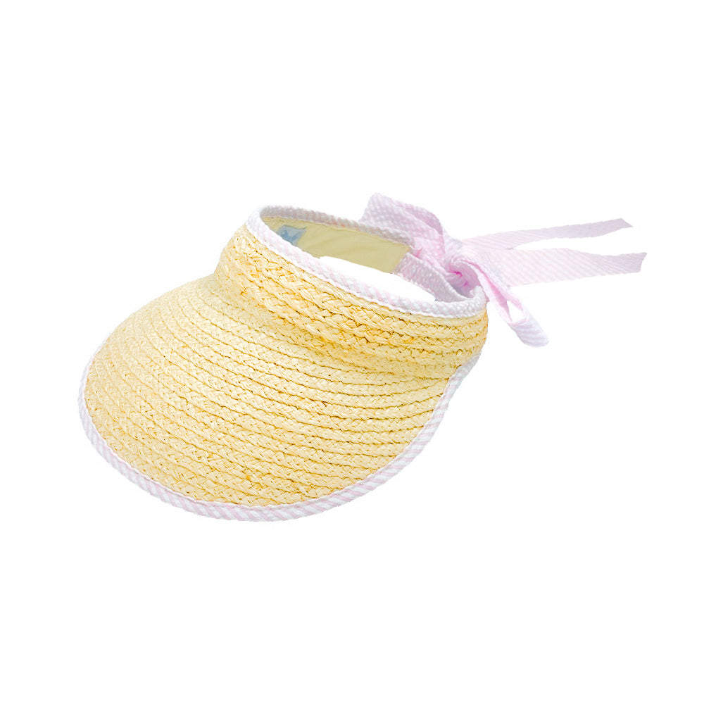 Sconset Straw Bow Visor (girls)