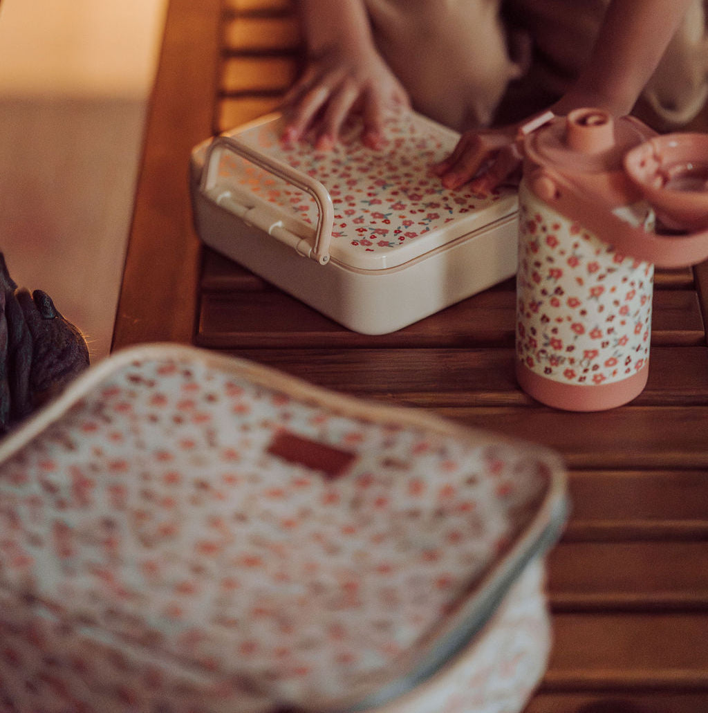 3 Compartment Leakproof Lunchbox | Scandi Floral