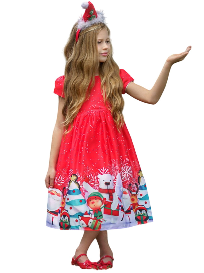 Christmas Cheer Holiday Scene Dress