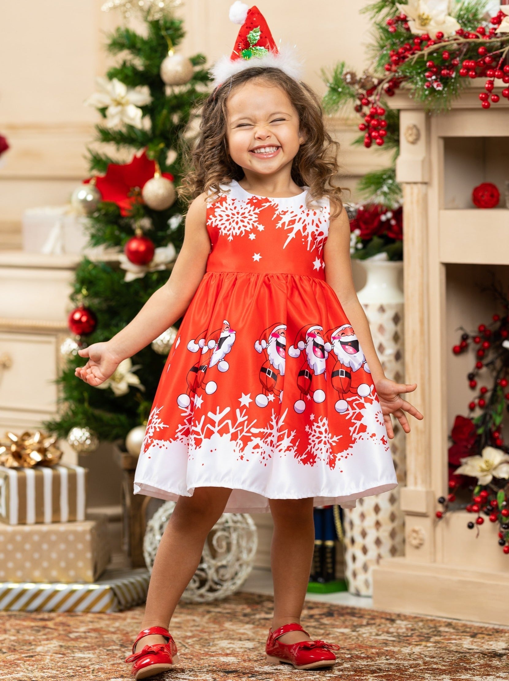 Fun With Santa Holiday Scene Dress