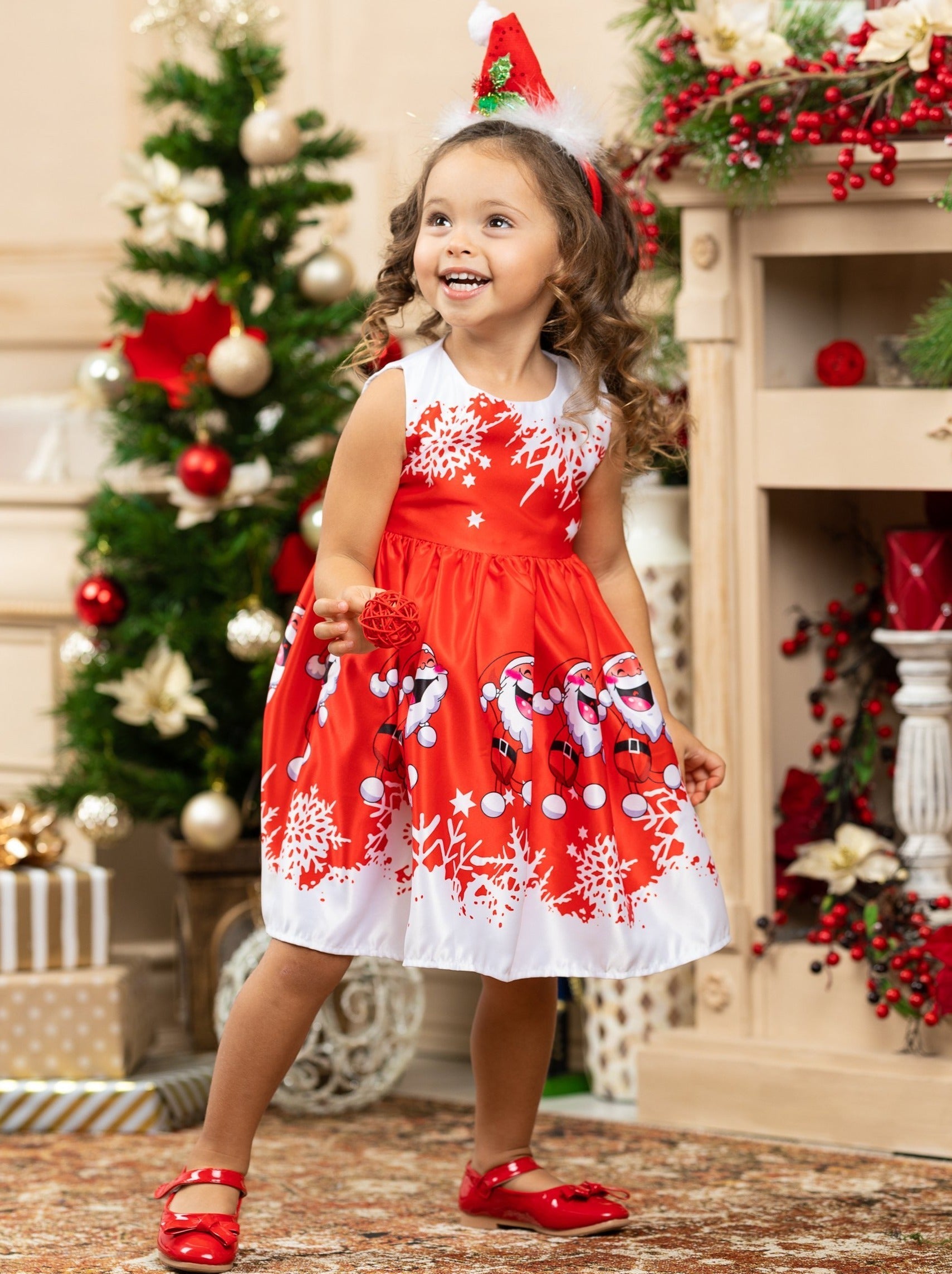 Fun With Santa Holiday Scene Dress