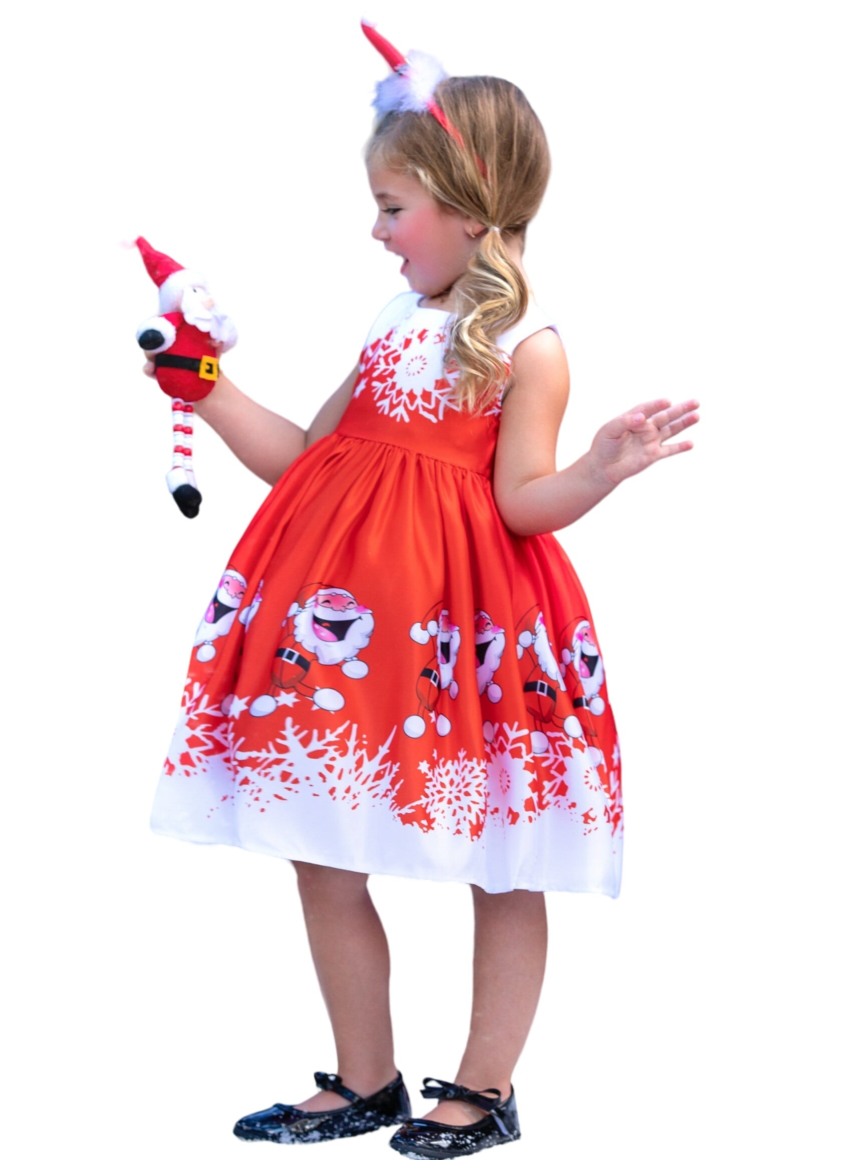 Fun With Santa Holiday Scene Dress